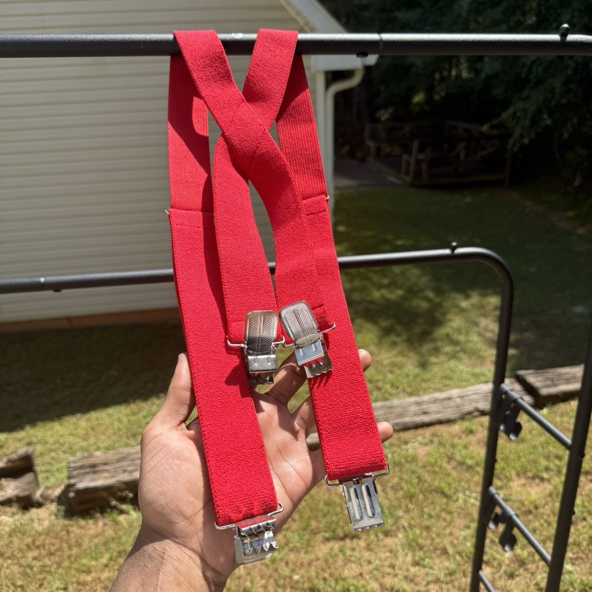 Other Vintage Red Suspenders – Workwear / Streetwear Essential Size ONE SIZE - 1 Thumbnail