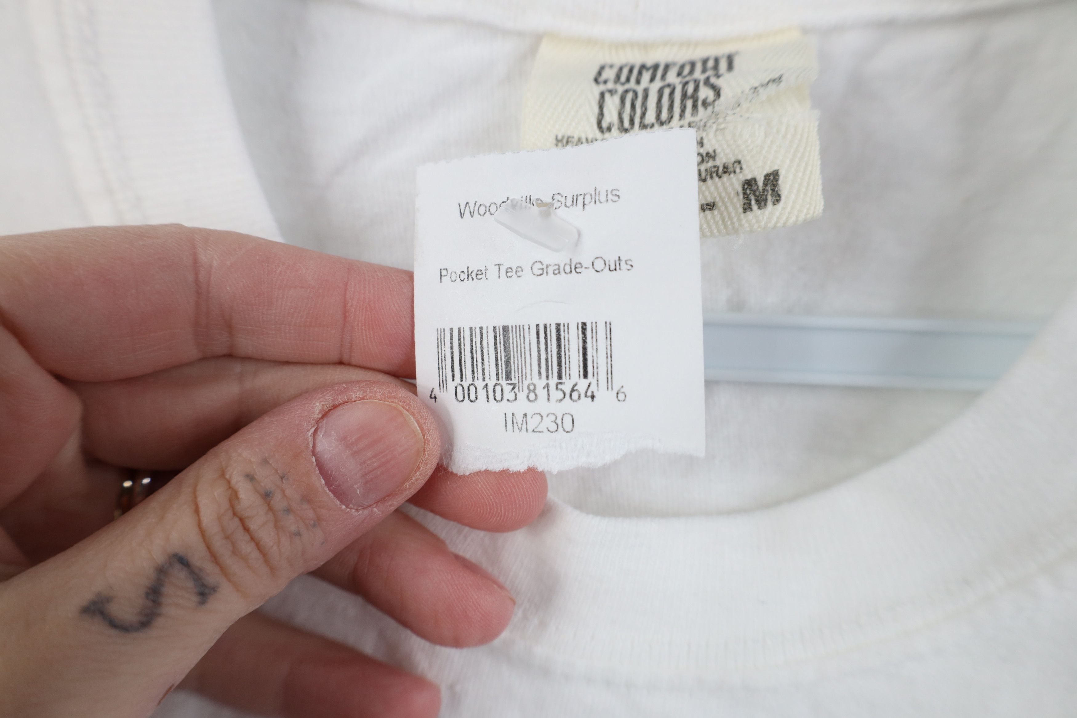 Vintage Deadstock Vintage 90s Y2K Streetwear T-Shirt White Pocket Size US M / EU 48-50 / 2 - 7 Thumbnail