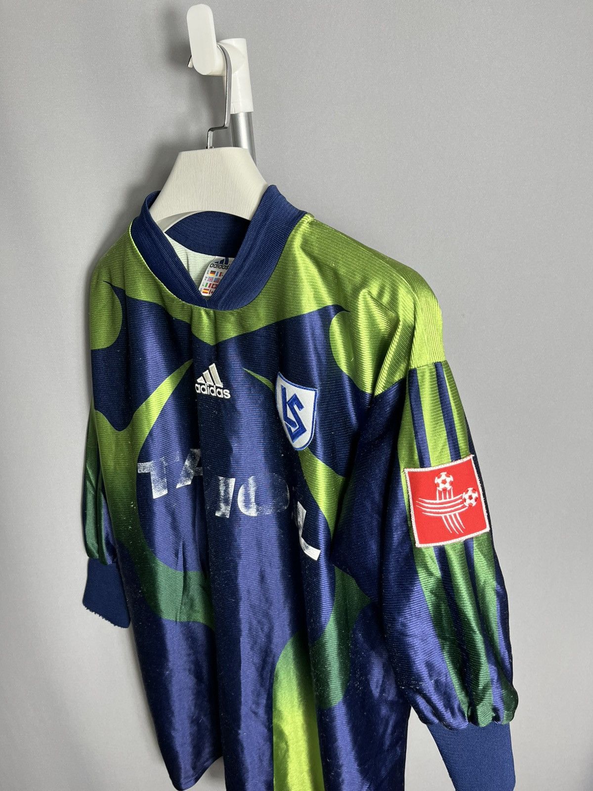 Adidas × Vintage lausanne 1999 2000 AWAY Matchworn SHIRT Goalkeeper Eric Rapo Size US XL / EU 56 / 4 - 4 Thumbnail