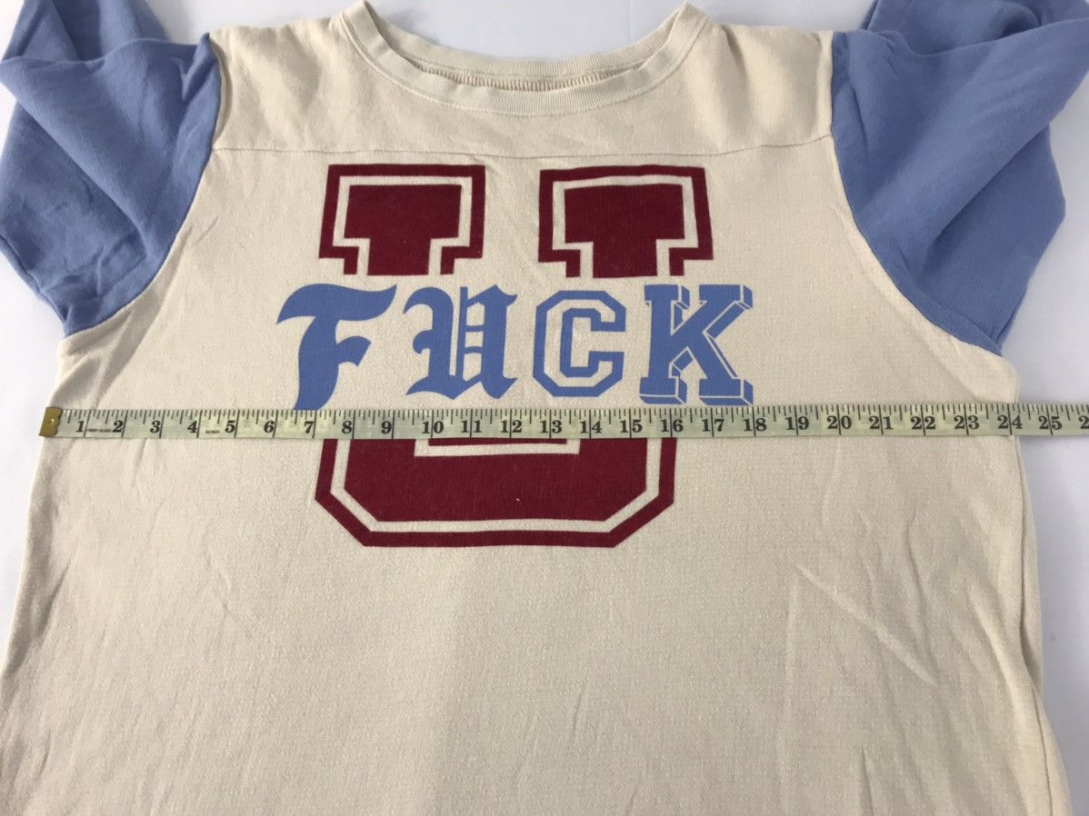 Japanese Brand Vote Fvck U New Clothes Raglan 3 Quater Printed Tee Size US XL / EU 56 / 4 - 9 Thumbnail