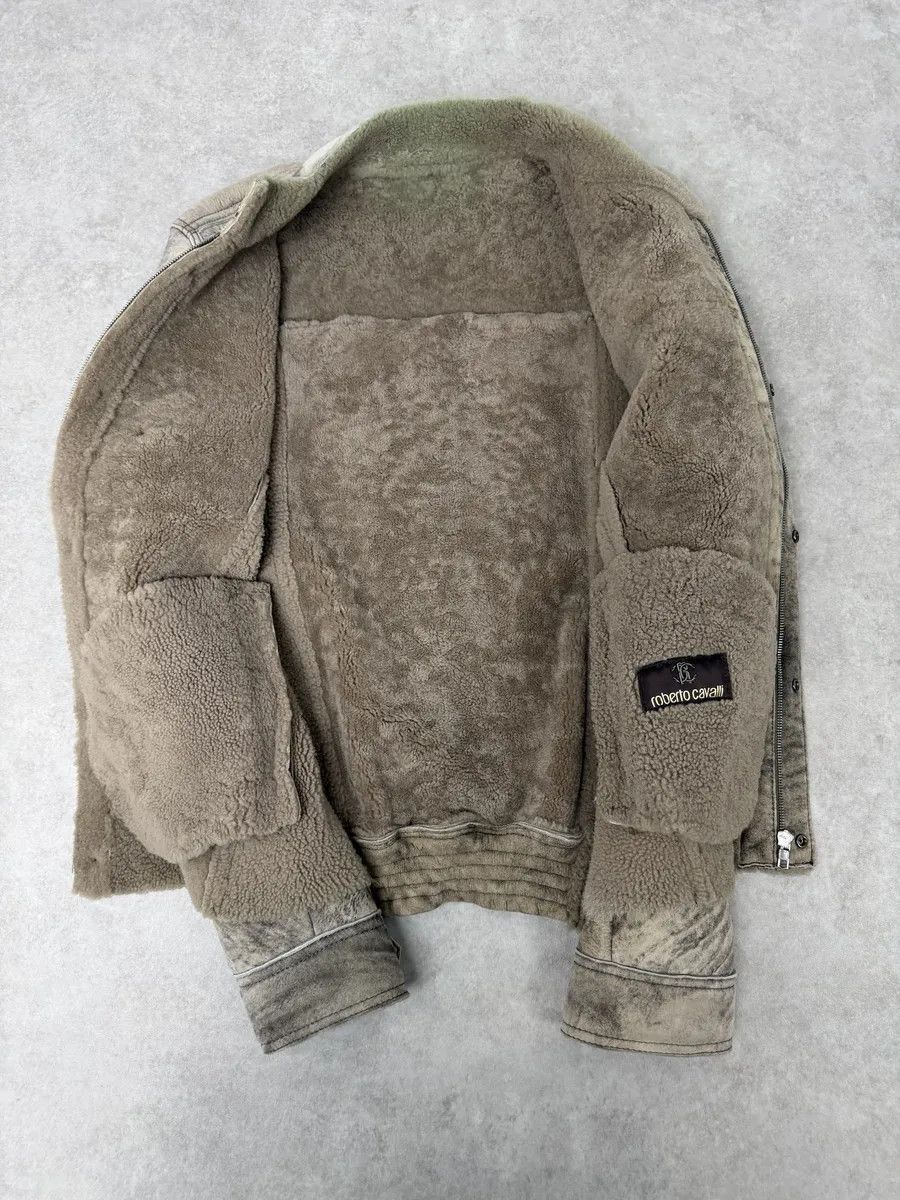 Roberto Cavalli Roberto Cavalli Premium Raw Shearling Leather Jacket Size US M / EU 48-50 / 2 - 11 Thumbnail