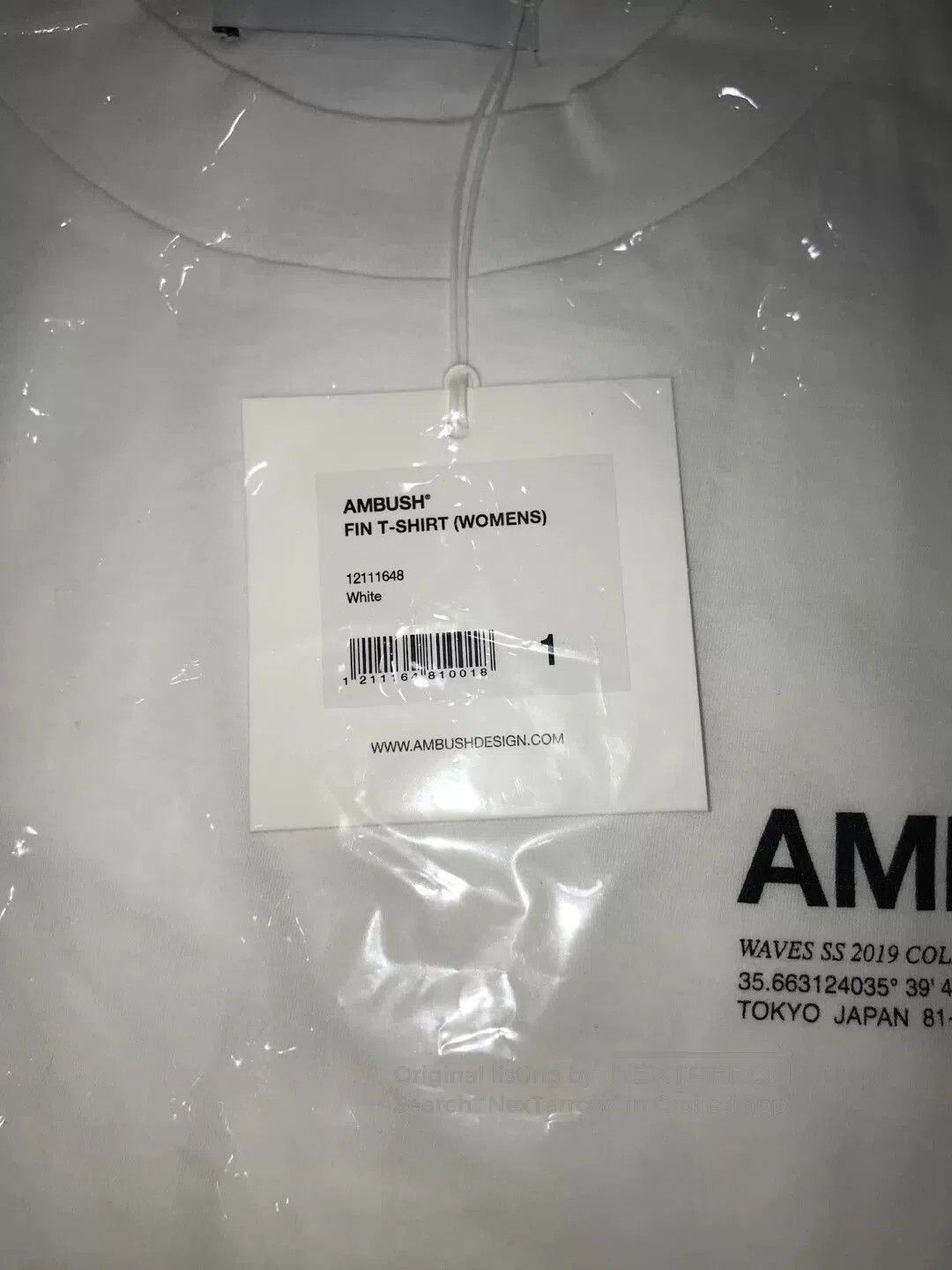 Ambush Design Ambush Oversize Short-Sleeve T-Shirt. Size US S / EU 44-46 / 1 - 4 Thumbnail
