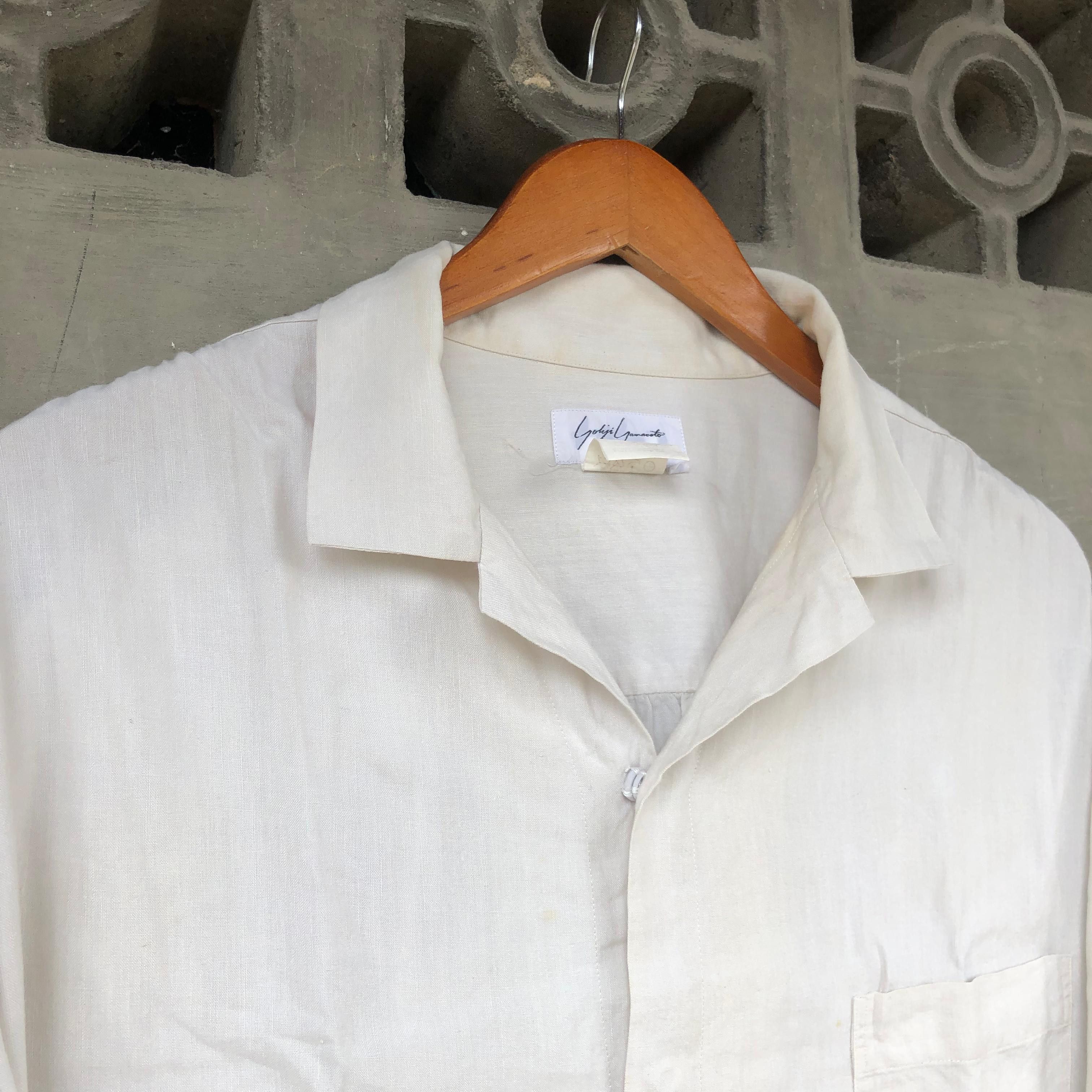 Yohji Yamamoto Yohji Yamamoto PourHomme Linen Shirt Size US M / EU 48-50 / 2 - 5 Thumbnail