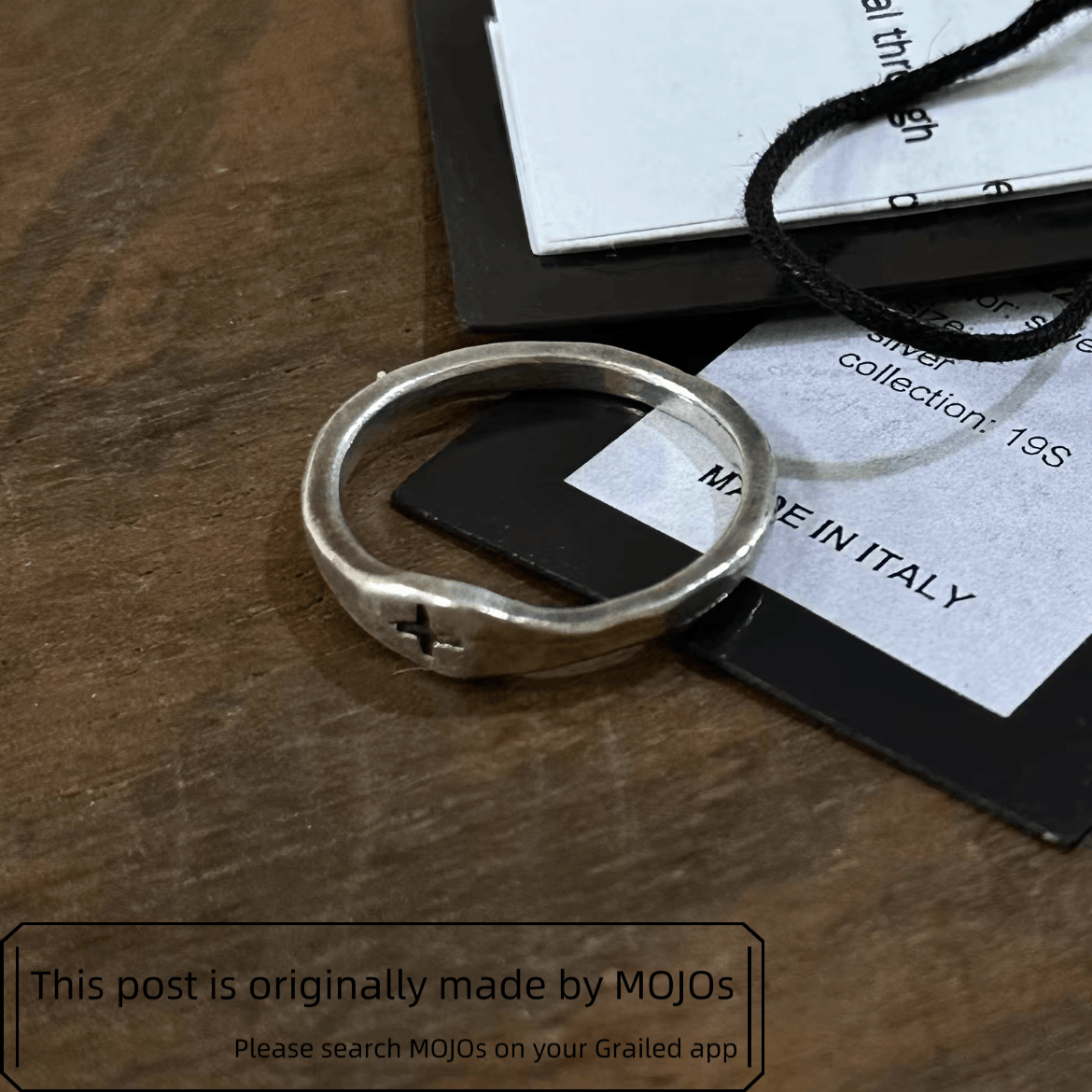 Ma+ Sz M M.A+ 19SS Cross Silver 925 Ring Size ONE SIZE - 1 Thumbnail