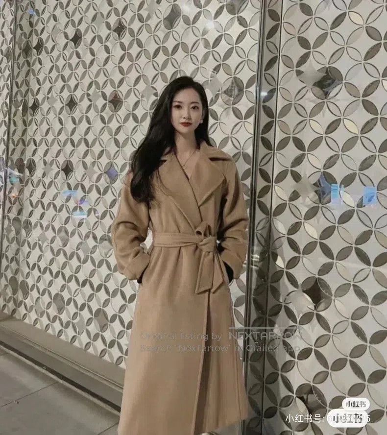Max Mara Max Mara Classic Water Ripple Camel Fleece Coat Size S / US 4 / IT 40 - 9 Thumbnail