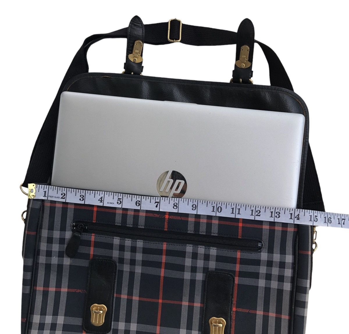 Burberry Burberrys Checked Novacheck Documents Bag Size ONE SIZE - 5 Thumbnail