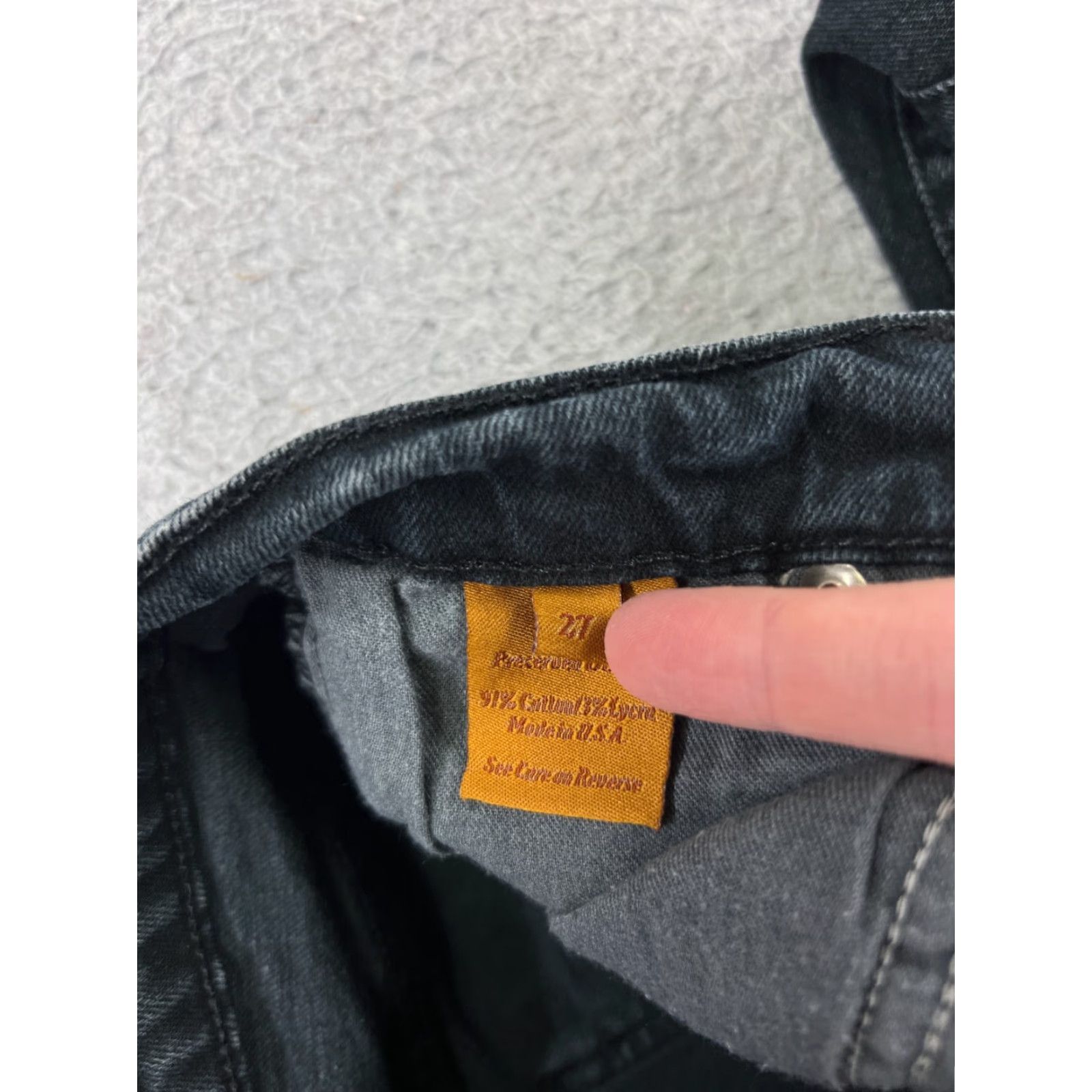 Vintage VINTAGE James Jeans Women Jeans Flared 27 Black Cotton Denim 31.5in Inseam Low Rise 26in Waist 5-Pocket Mens? Size 27" / US 4 / IT 40 - 3 Thumbnail