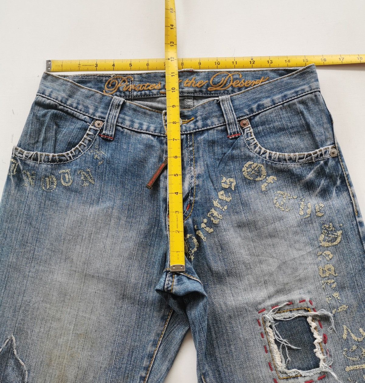 291295=Homme 291295 Homme Pirates Of The Desert Denim Jeans Size US 31 - 12 Thumbnail
