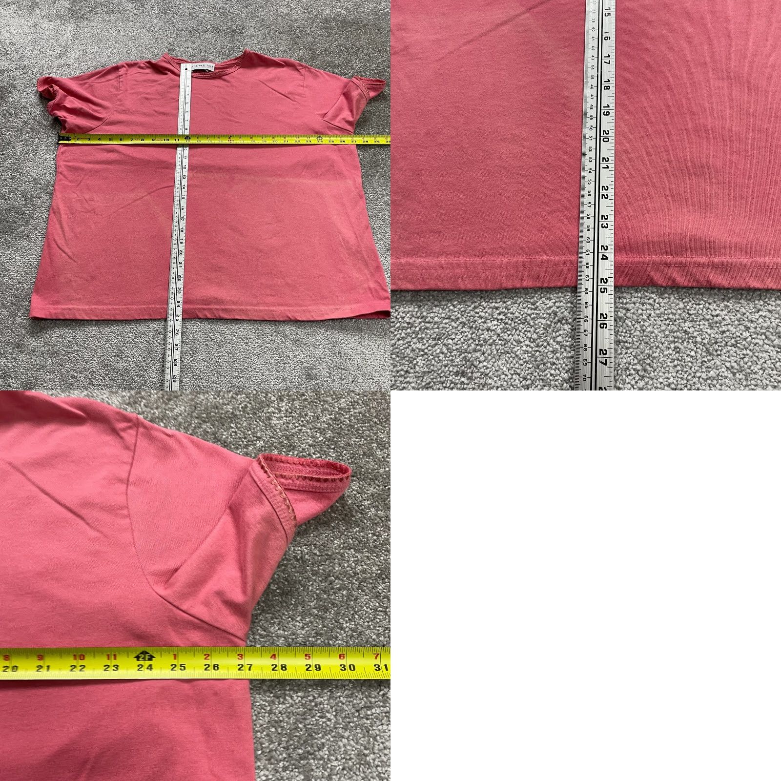 Vintage Bedford Fair Blouse Womens 3XL Salmon Solid Short Sleeve Casual Top Size XXL / US 16-18 / IT 52-54 - 8 Thumbnail