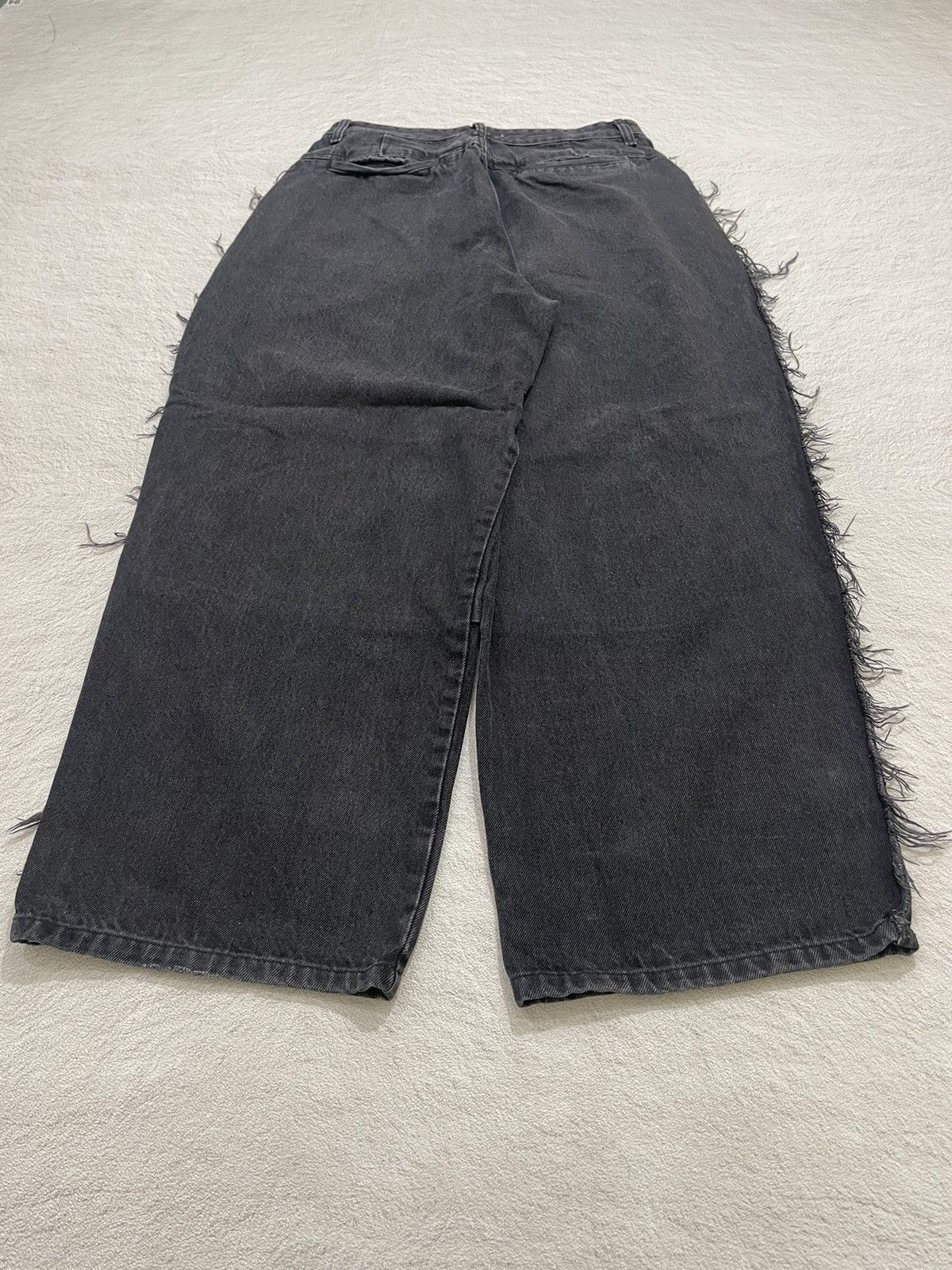 If Six Was Nine 2000s Lagrange Baggy Black Jeans Size US 30 / EU 46 - 4 Thumbnail