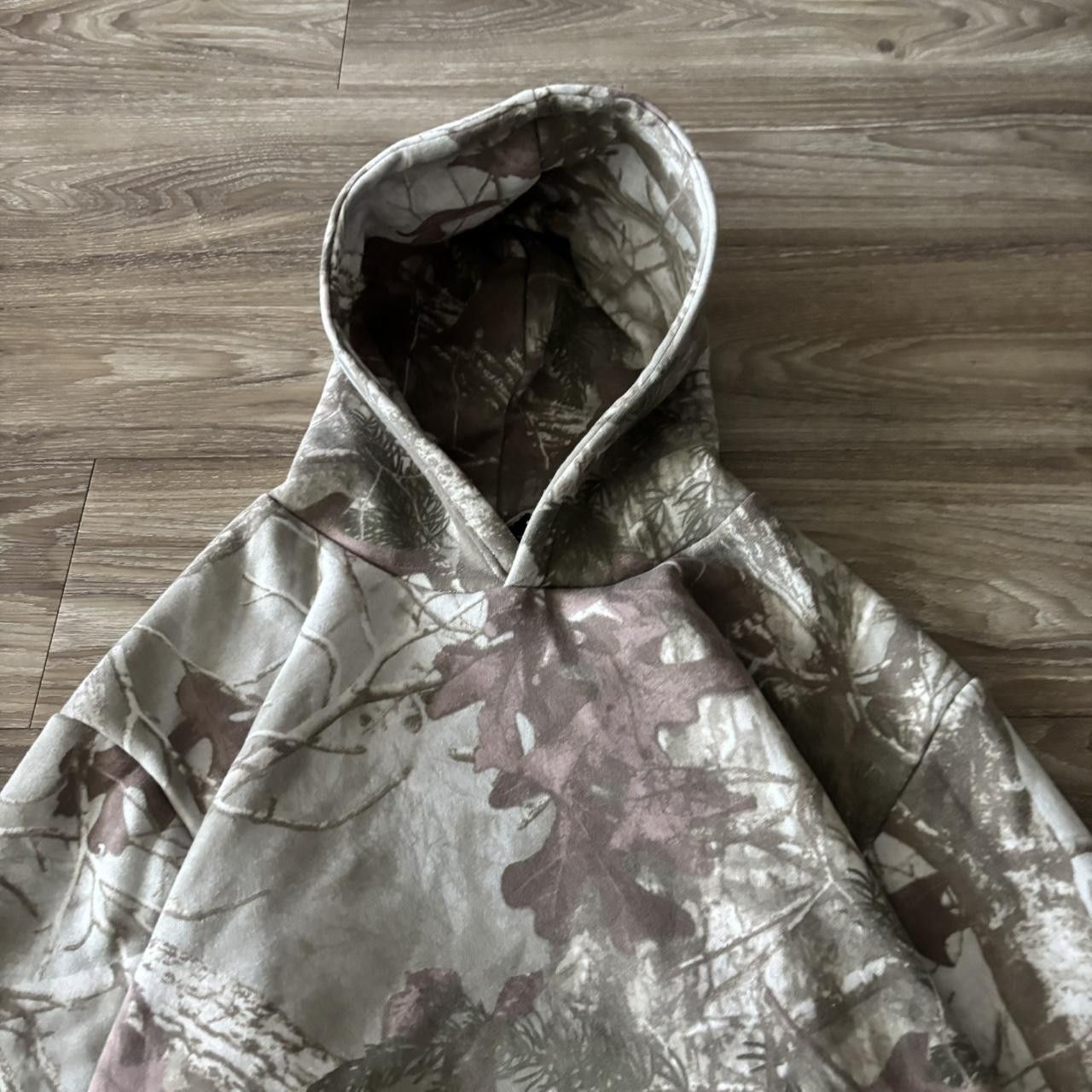 Vintage Crazy Vintage Y2K/2000s Tree Camo Streetwear Oversized Pullover Hoodie! Size L Size US L / EU 52-54 / 3 - 2 Thumbnail