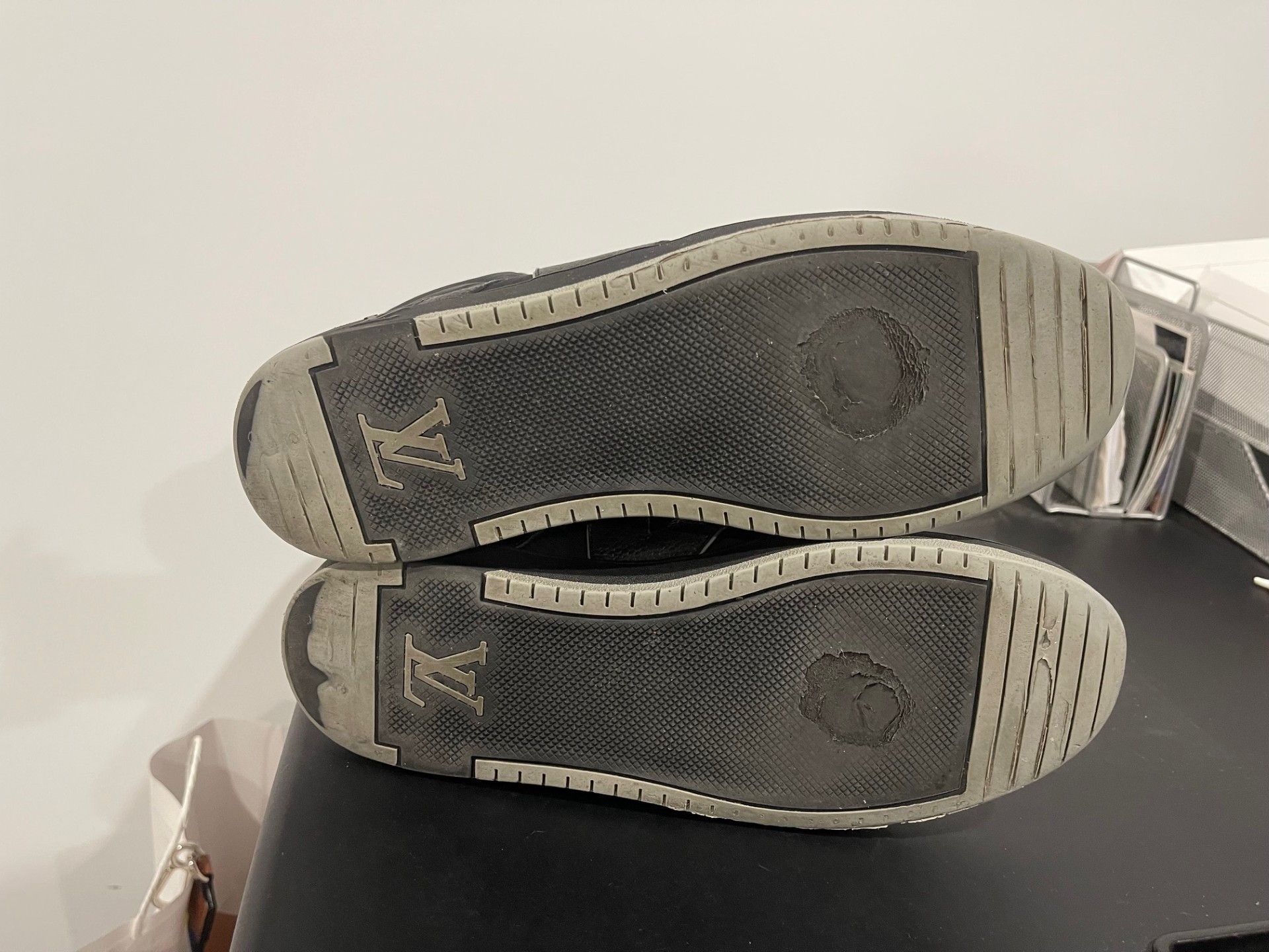 Louis Vuitton Louis Vuitton Tribe Damier High Top Sneakers Grey UK 8.5 Size US 9.5 / EU 42-43 - 5 Thumbnail