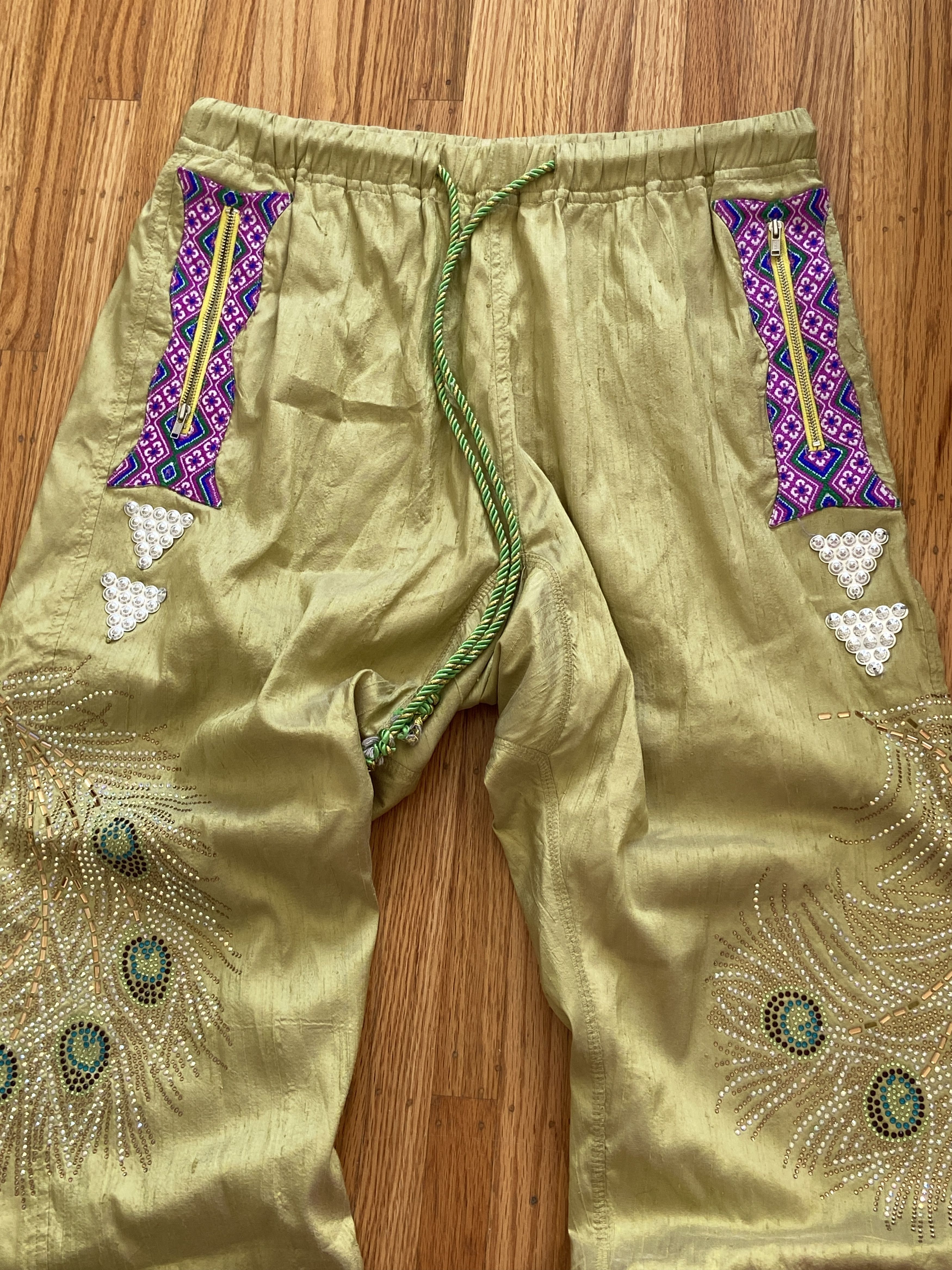 Penultimate AW21 Thai Silk Embellished Track Pants Size US 30 / EU 46 - 2 Thumbnail