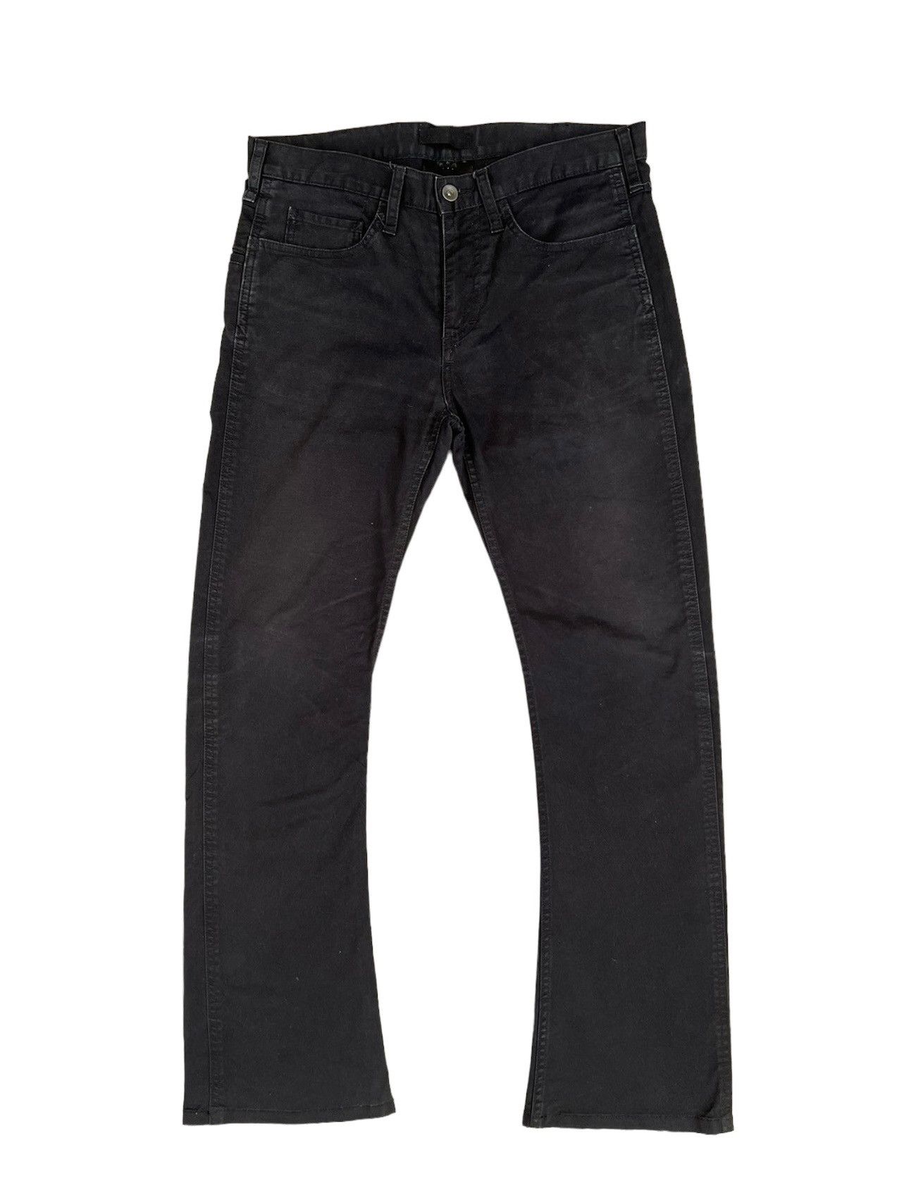 image of Junhashimoto Jun Hashimoto Japan Stretch Fade Black Flare Pant, Men's (Size 32)