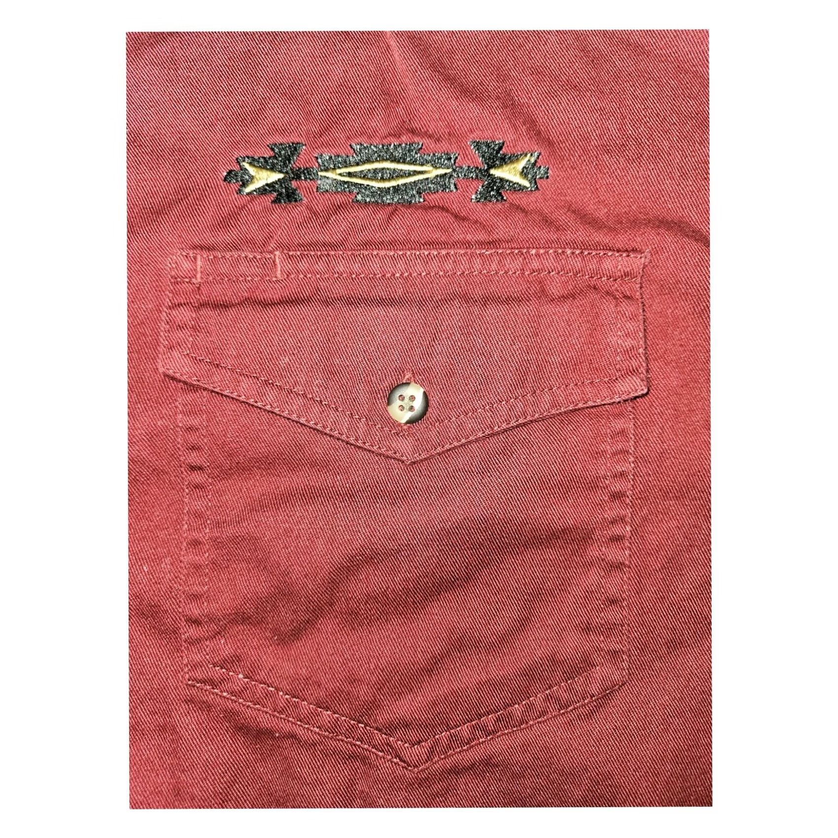Express VINTAGE Express Rider Shirt XL Red Western Cowboy Button Down Long Sleeve Men's Size US XL / EU 56 / 4 - 6 Thumbnail