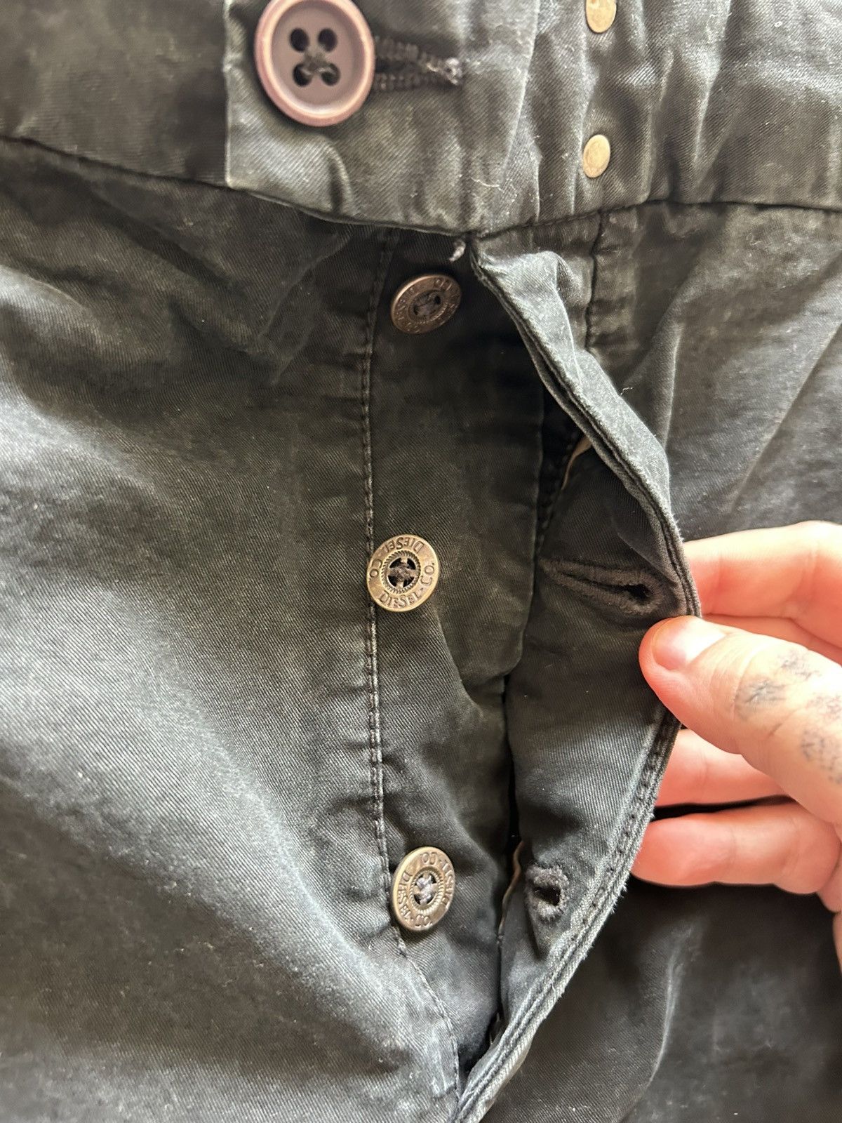 Diesel RARE Diesel co Triple Closure Casual Tactical Pants Black Size US 34 / EU 50 - 3 Thumbnail