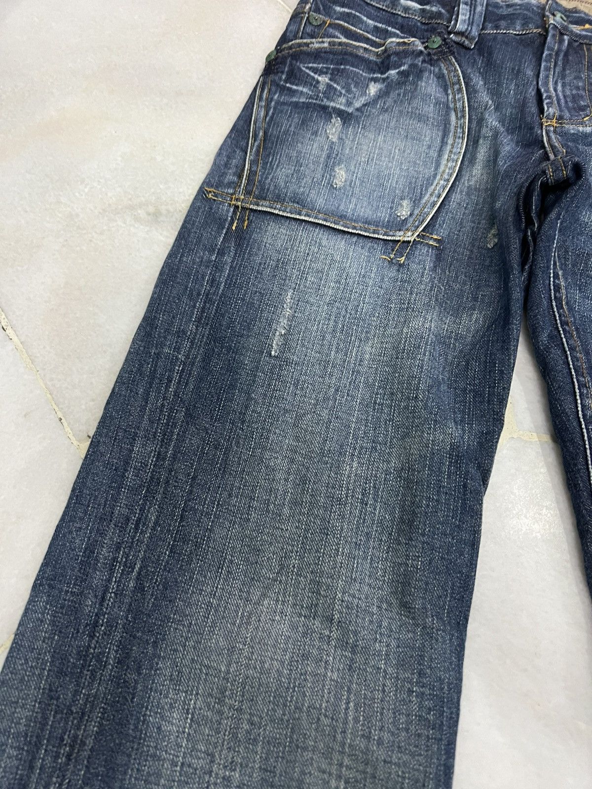 If Six Was Nine × Japanese Brand 🌈90s style Back Number Insane Pocket Punk Jean Size US 31 - 9 Thumbnail