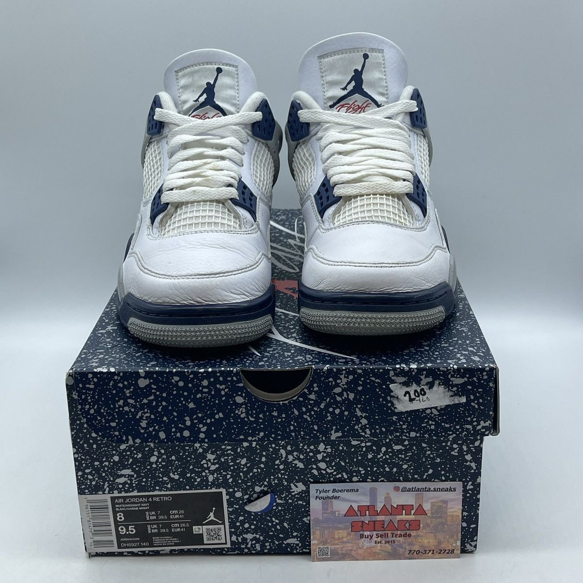Jordan Brand Air Jordan 4 midnight navy Size US 8 / EU 41 - 2 Thumbnail