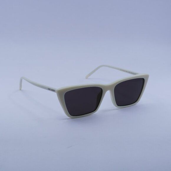 Saint Laurent Paris Saint Laurent SL737 MICA THIN 005 Sunglasses Ivory Cat Eye F Size ONE SIZE - 1 Thumbnail