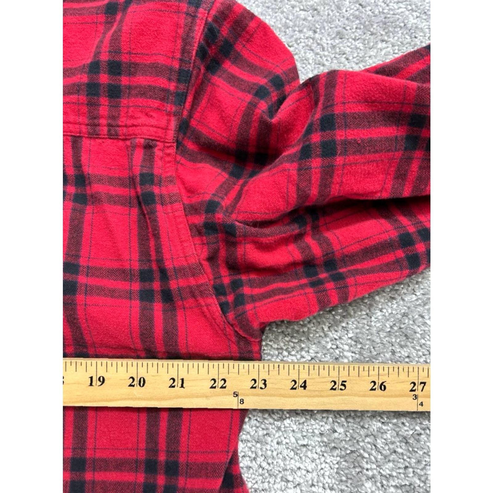 The North Face The North Face Shirt Mens Large Red Plaid Logo Cotton Flannel Pockets Button Up Size US L / EU 52-54 / 3 - 7 Thumbnail