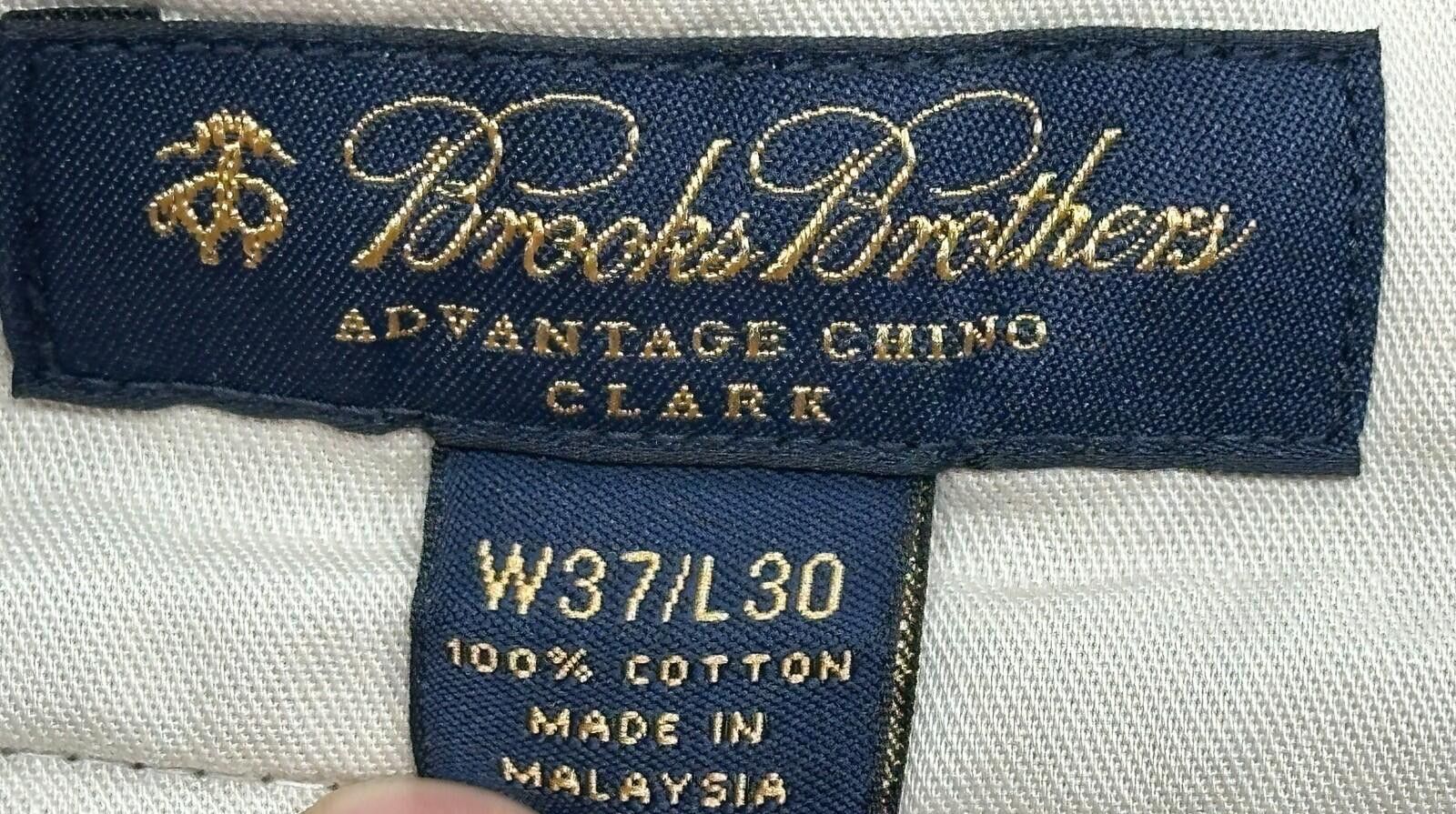 Brooks Brothers Brooks Bros Advantage Clark Cotton Chinos Green Mens 37/30 Size US 37 - 6 Thumbnail