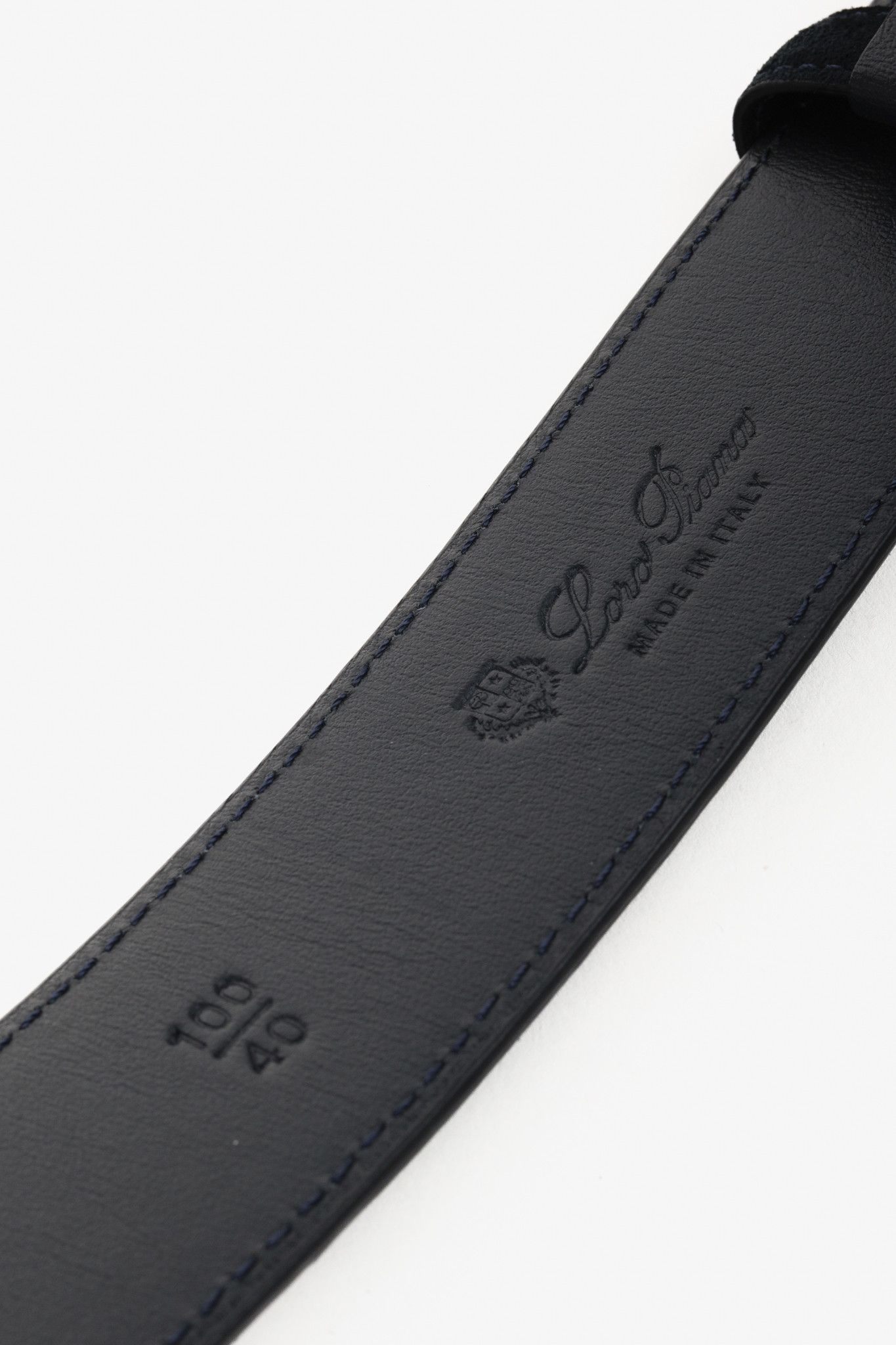 Loro Piana Loro Piana Alsavel Navy Suede Palladium Buckle Belt Size ONE SIZE - 8 Thumbnail