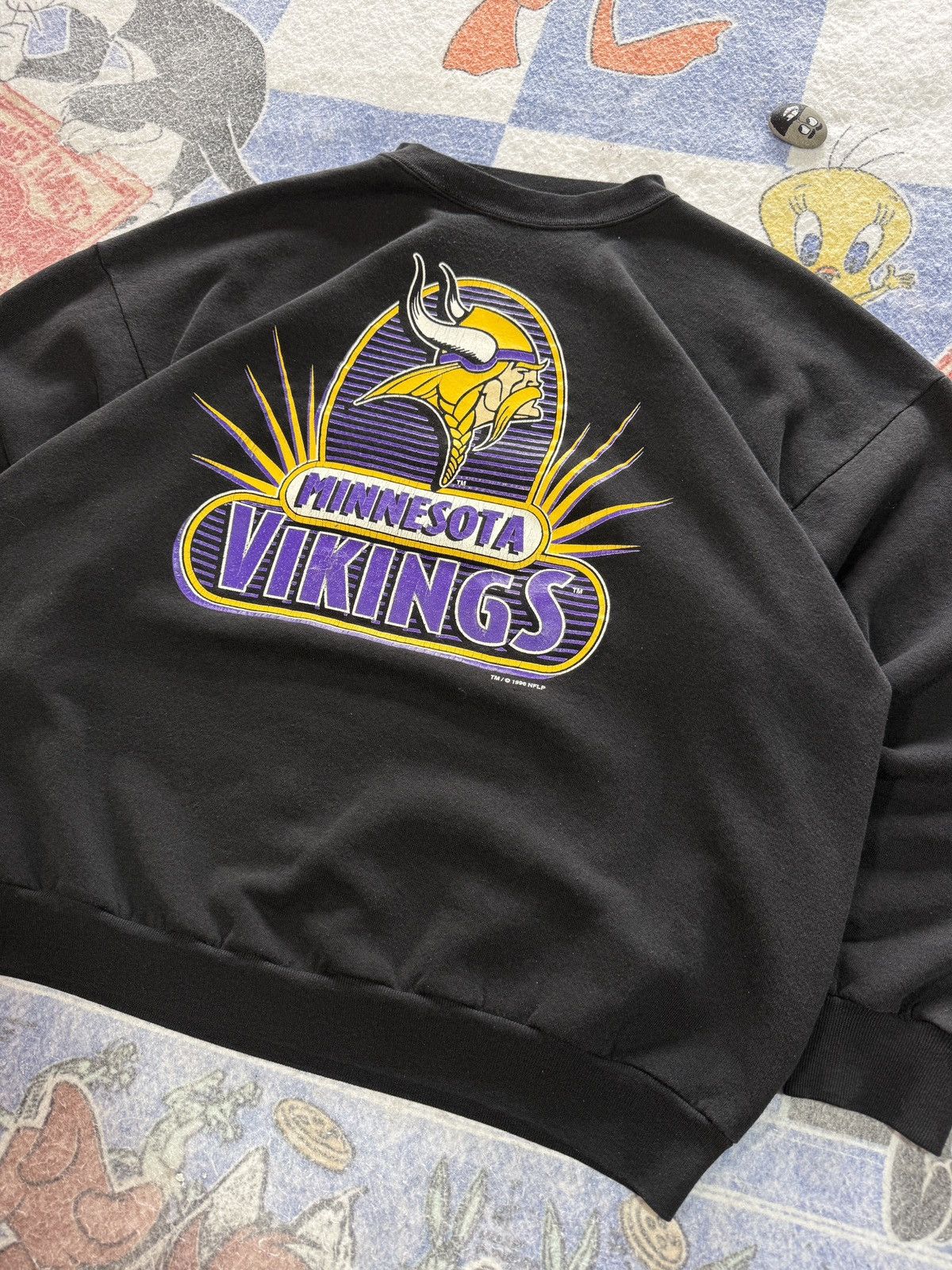 NFL Vintage minnesota vikings crewneck sweatshirt Size US XXL / EU 58 / 5 - 2 Thumbnail