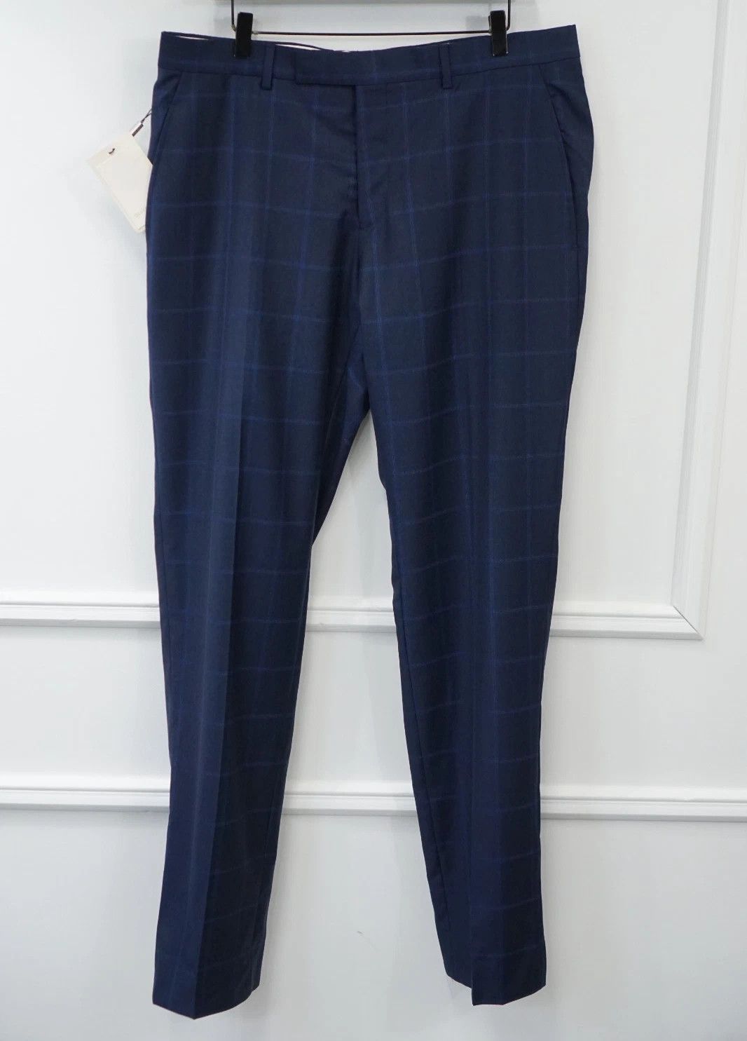 Suitsupply Men Suitsupply Pants Navy Blue Wool Washington Size UK/US44 Size 44R - 1 Thumbnail