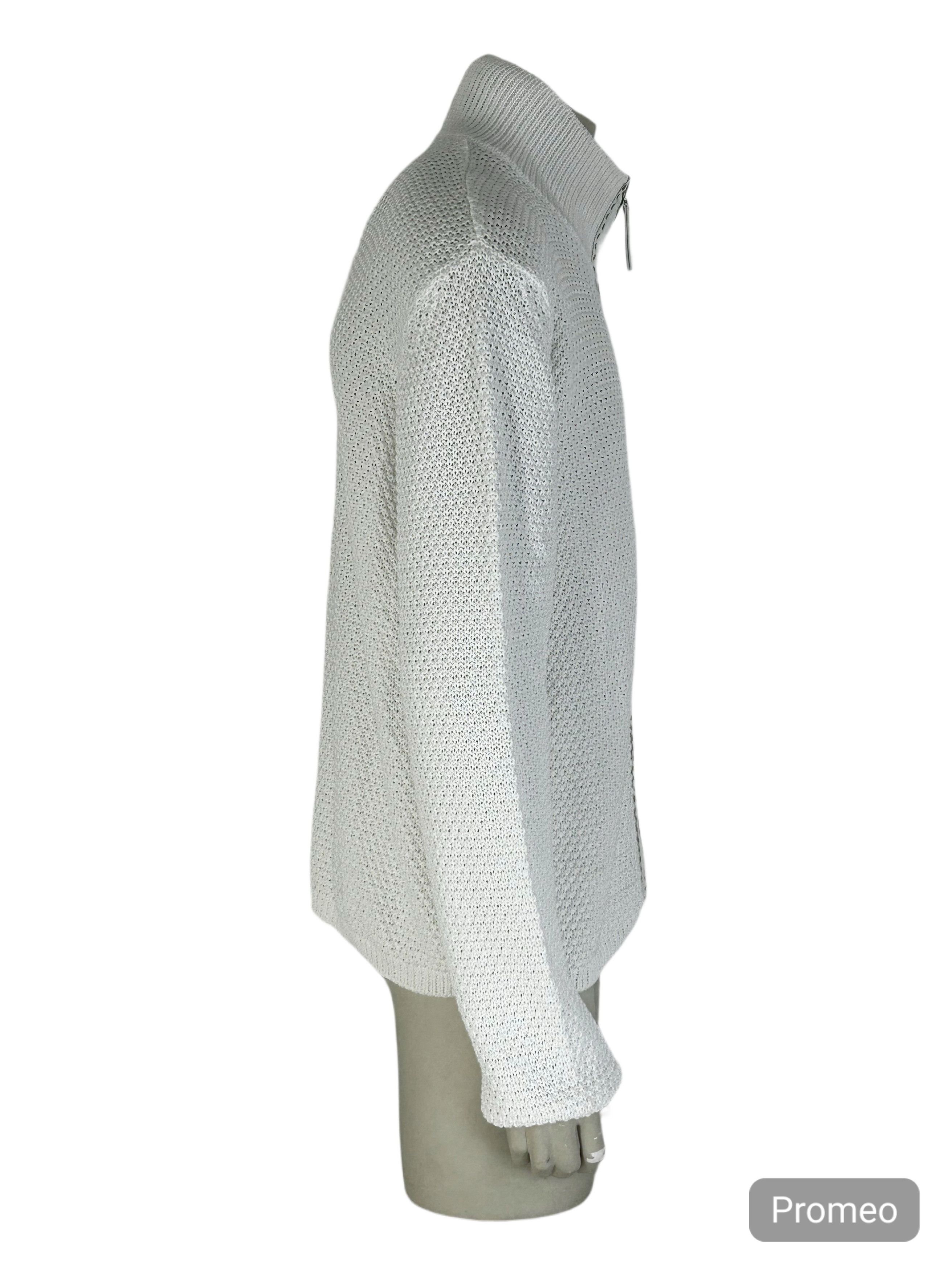 Fendi FENDI COTTON MESH SELLERIA ZIP THROUH KNIT Size US XXL / EU 58 / 5 - 2 Thumbnail