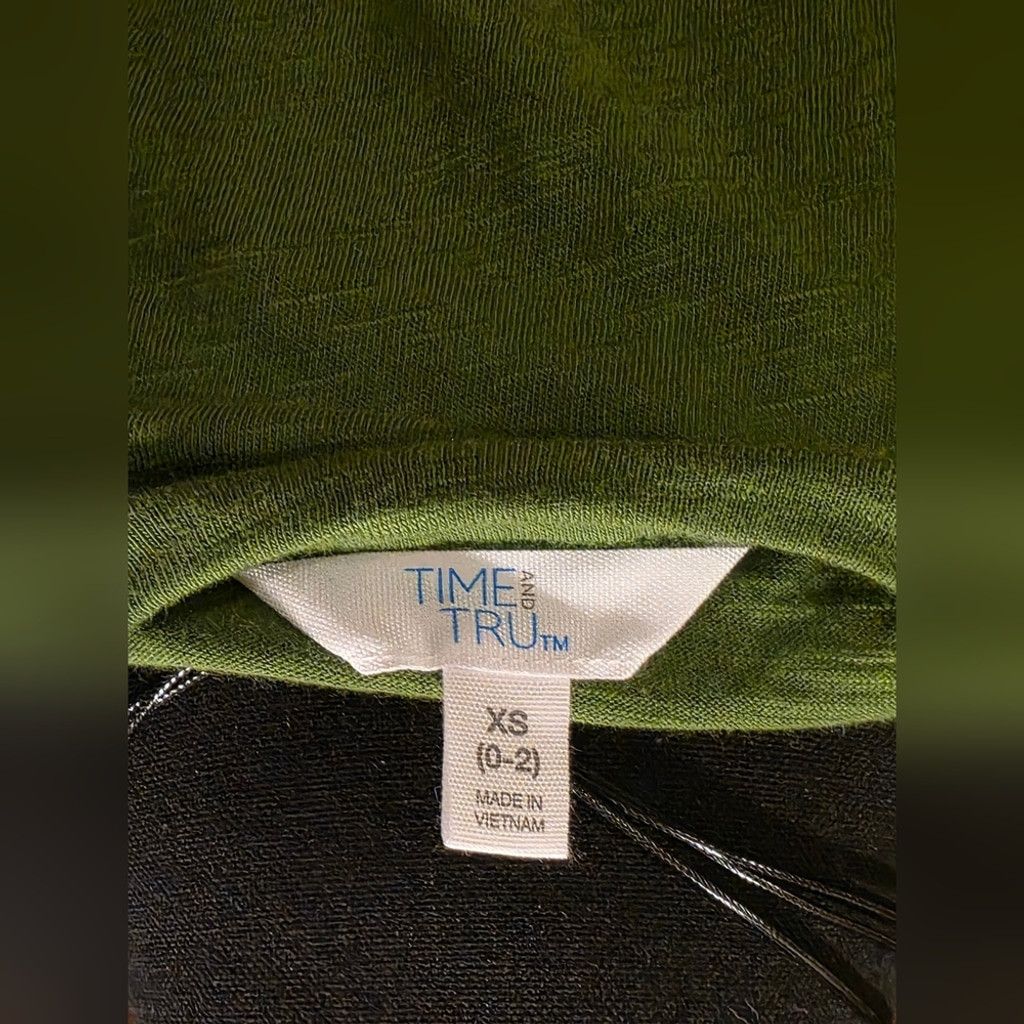 Walmart Green Short Sleeve Top Women's Elegant Size XS / US 0-2 / IT 36-38 - 5 Thumbnail