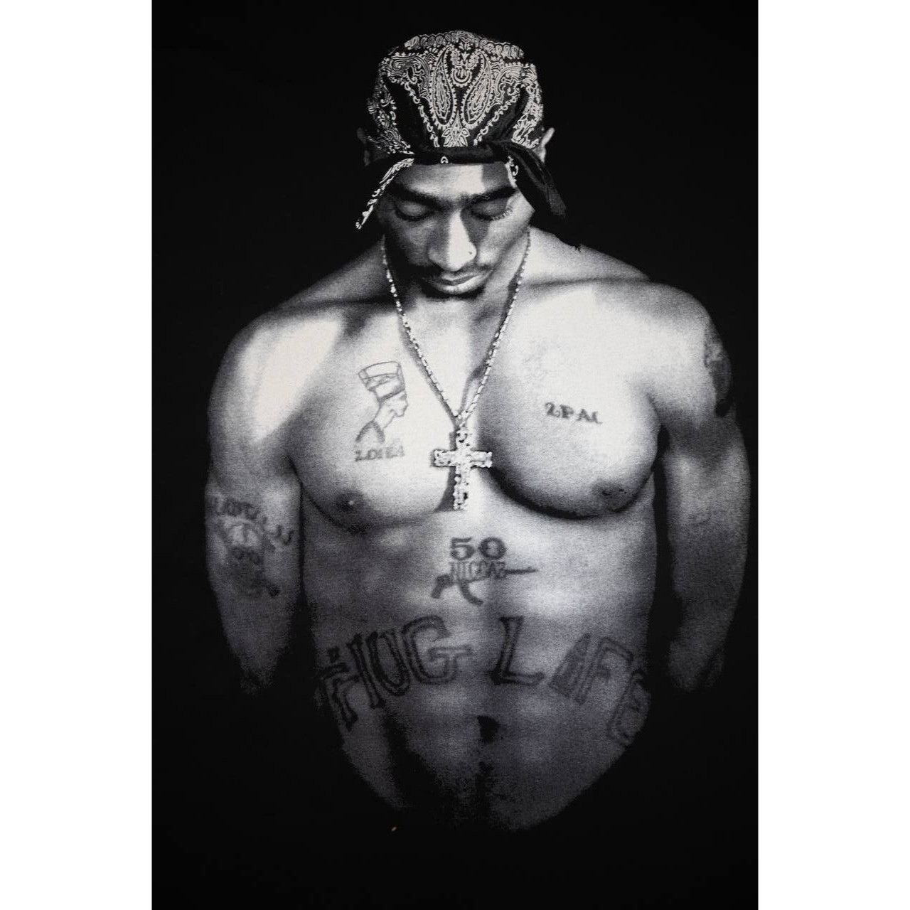 AAA Vintage 90s Tupac Shirt Thug Life Rap Tee Hip Hop Black 3XL Size US XXL / EU 58 / 5 - 3 Thumbnail