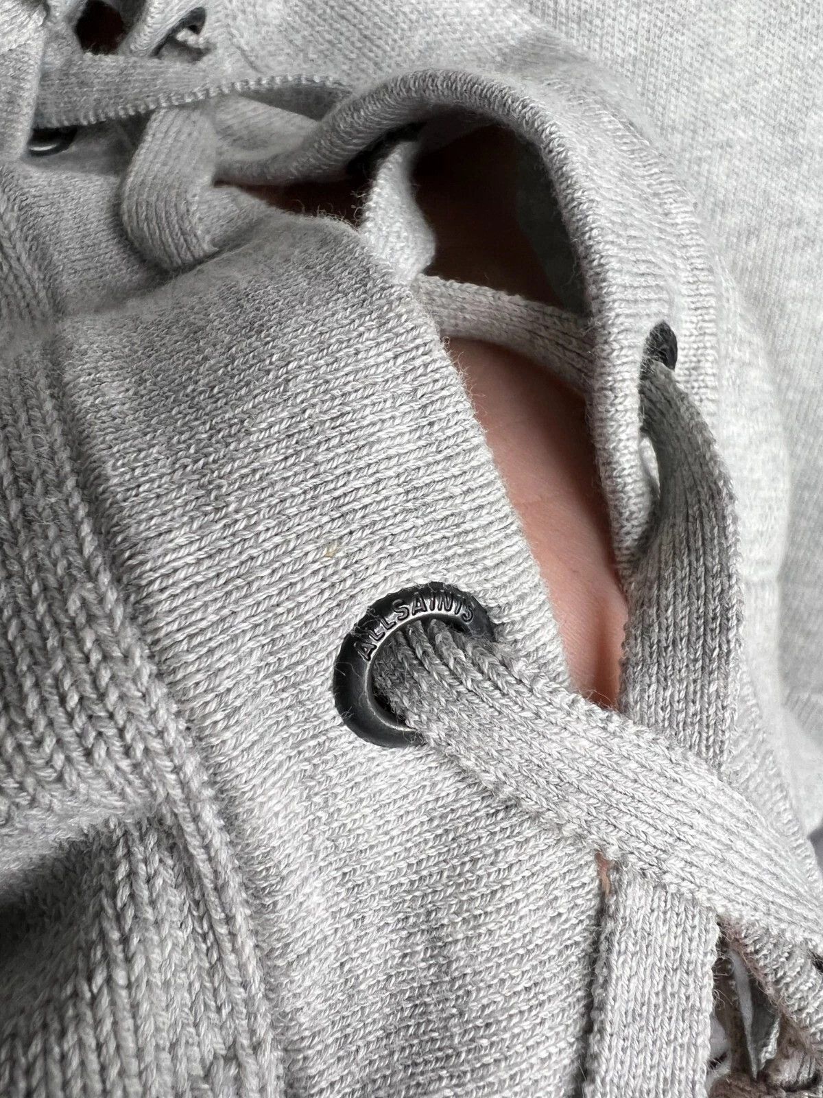 Allsaints ALLSAINTS Women's Light Gray Revo Lace Jumper Knit Size M / US 6-8 / IT 42-44 - 12 Thumbnail