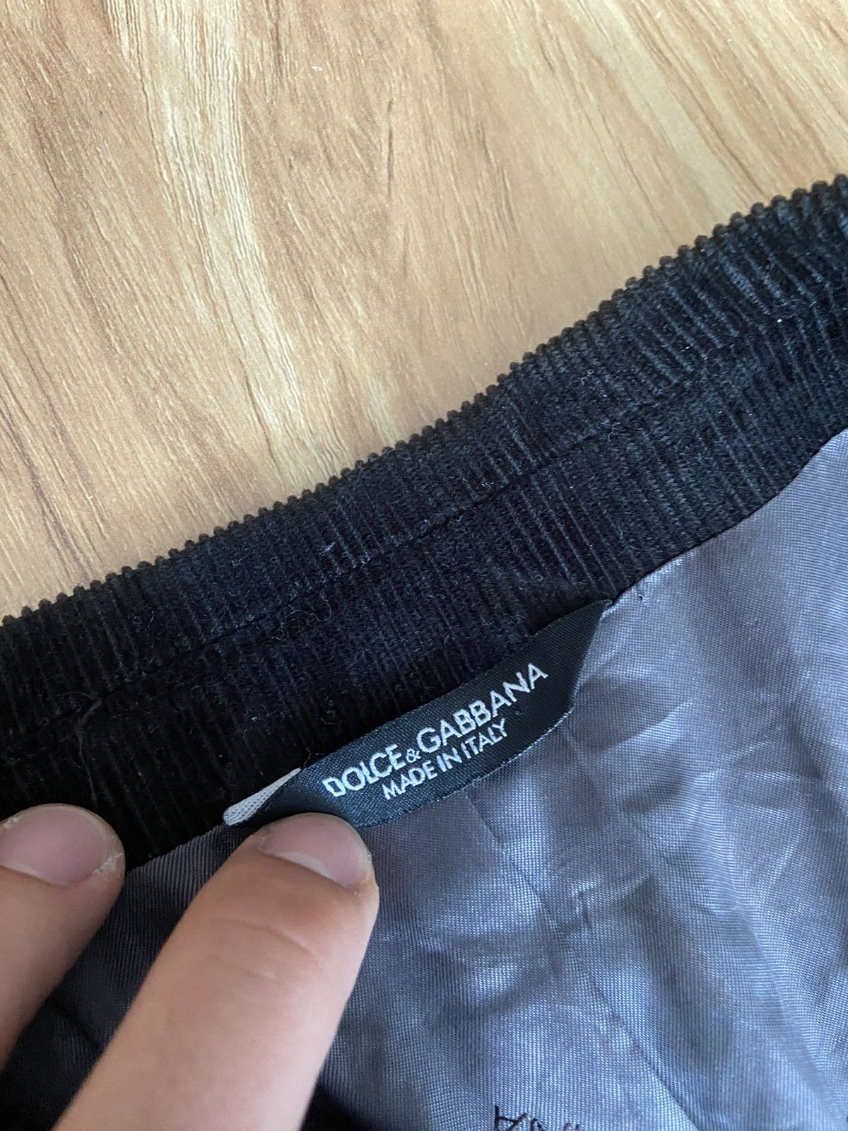 Dolce & Gabbana Dolce & Gabbana Black Corduroy Blazer Jacket Made in Italy Size 52R - 5 Thumbnail