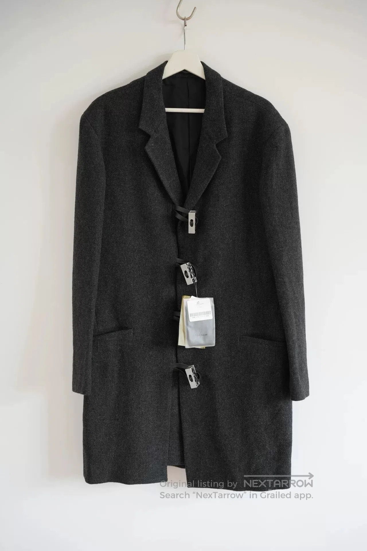 Yohji Yamamoto Yohji Yamamoto Silver Buckle Coat. Size US M / EU 48-50 / 2 - 1 Thumbnail