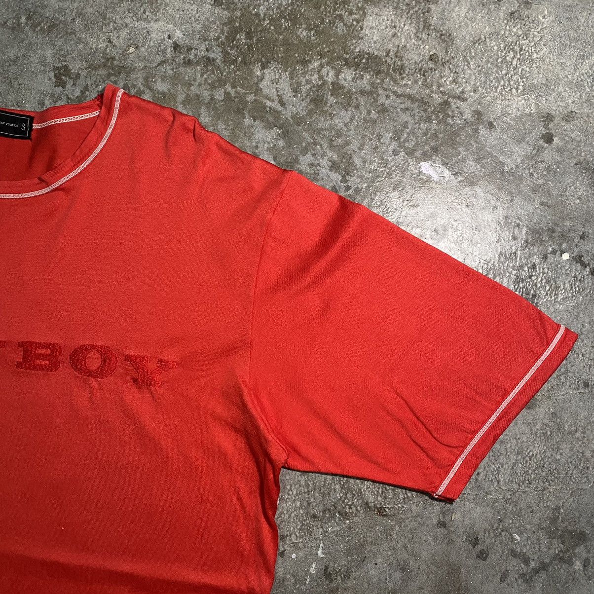 Playboy × Vintage Vintage Playboy Embroidery Spellout T Shirt Size US S / EU 44-46 / 1 - 5 Thumbnail