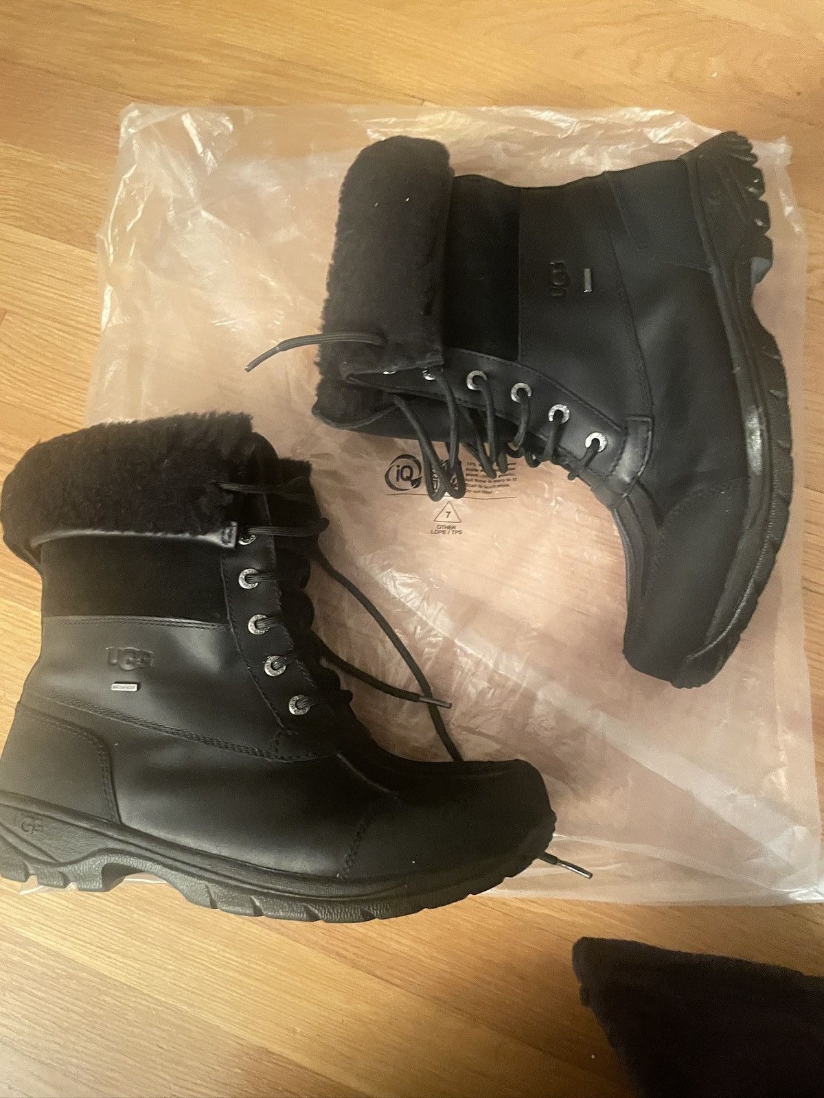 Ugg Black Fur Ugg Boots Size US 9.5 / EU 42-43 - 2 Thumbnail