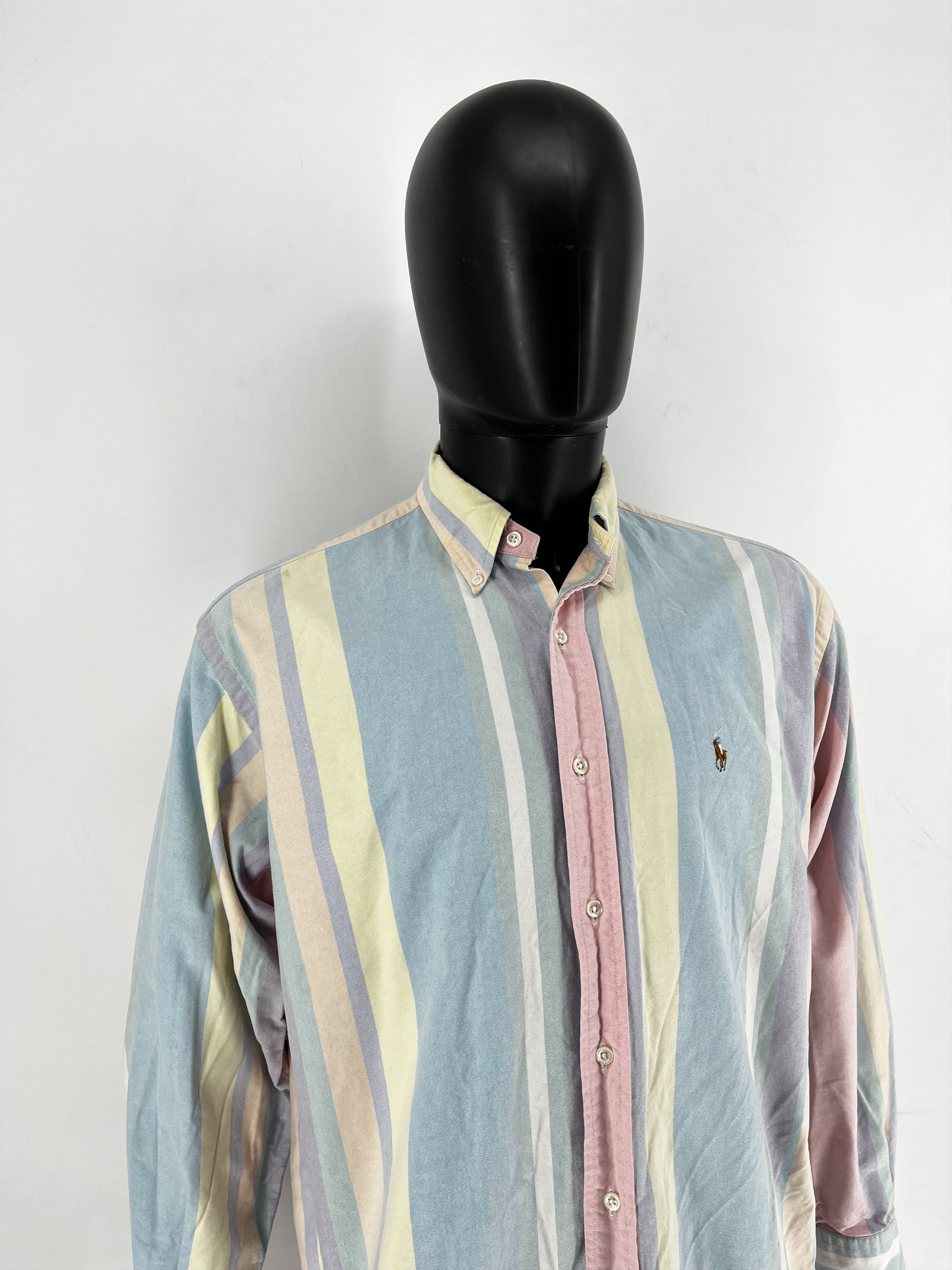 Polo Ralph Lauren Vintage Striped Shirt Polo Ralph Lauren Size M Rare Size US M / EU 48-50 / 2 - 3 Thumbnail
