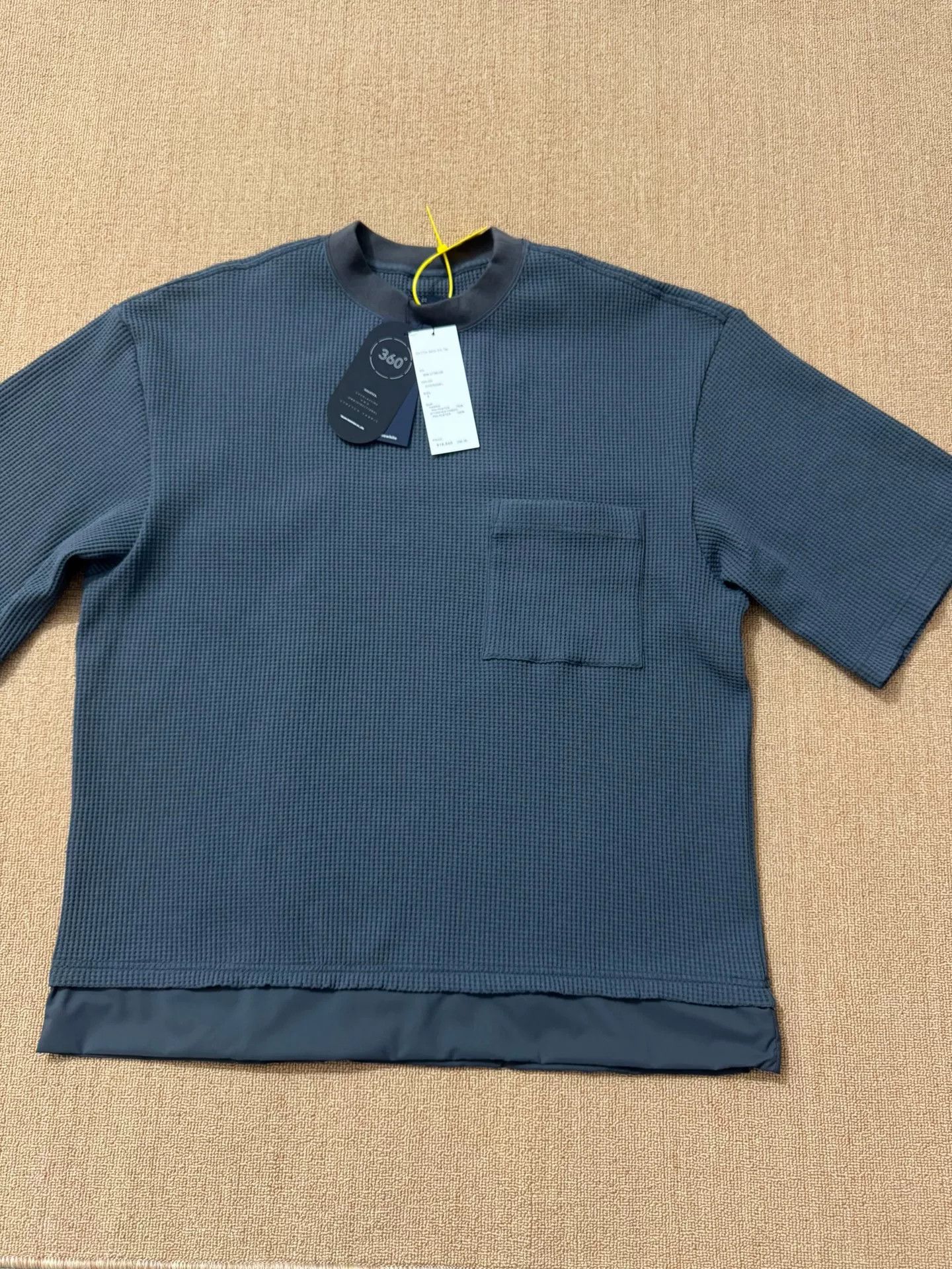 meanswhile Meanswhile SOLOTEX Waffle S/S Tee Size US S / EU 44-46 / 1 - 1 Thumbnail