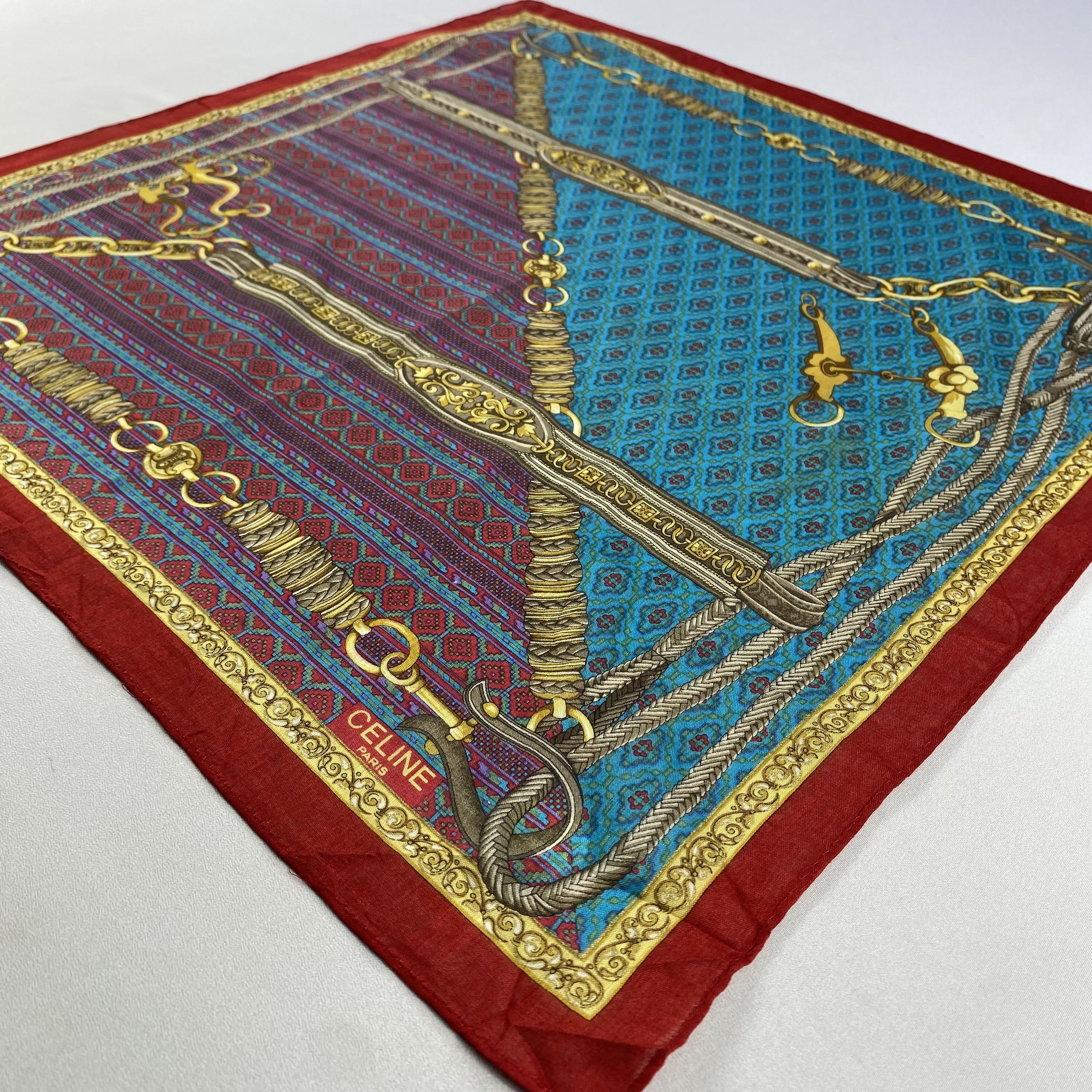 Celine × Vintage Celine Bandana/ Handkerchief / Neckerchief Size ONE SIZE - 3 Thumbnail