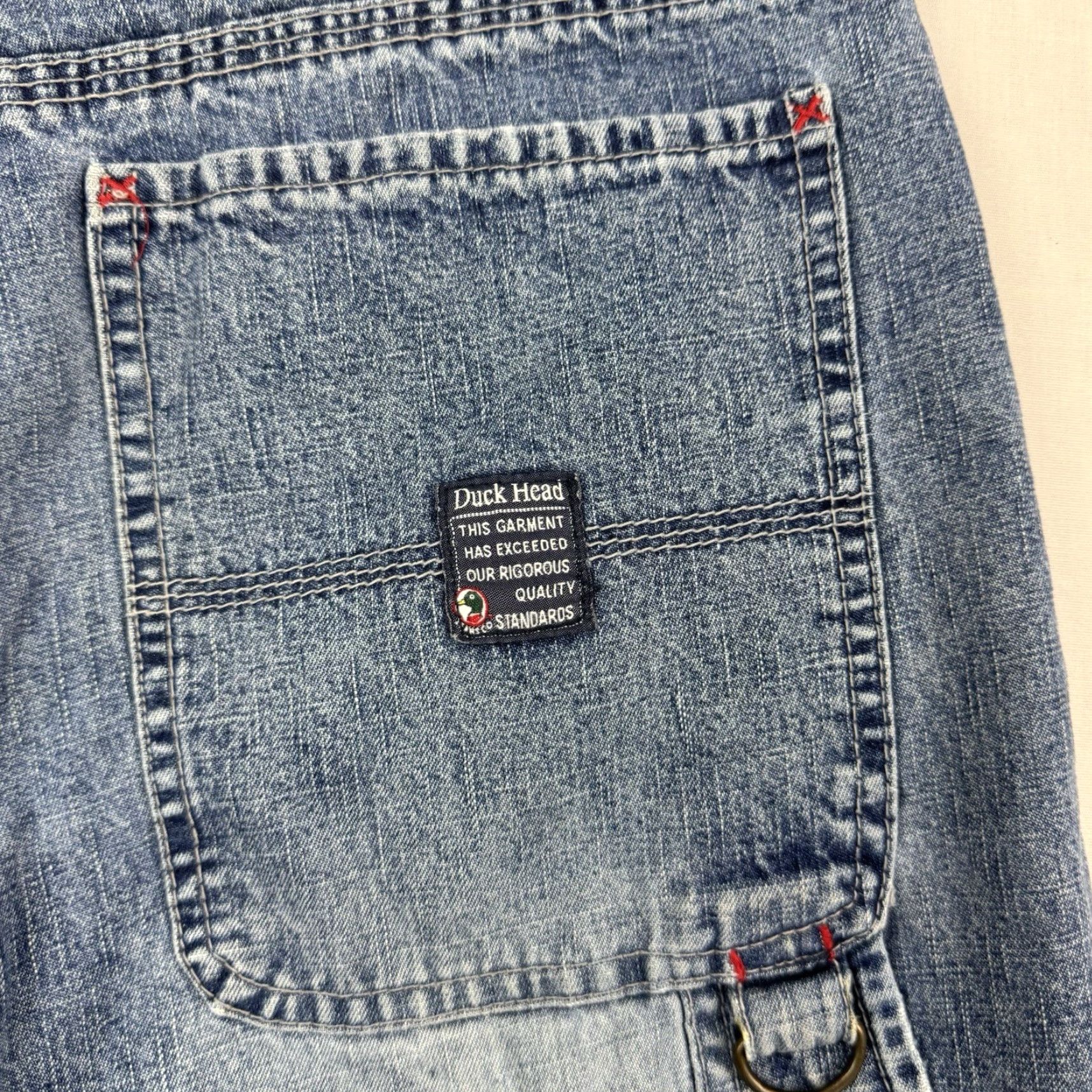 Vintage VINTAGE Duck Head Jeans Womens 14 Relaxed Hipster Y2K Straight Denim Blue Cotton Size 36" / US 14 / IT 50 - 3 Thumbnail