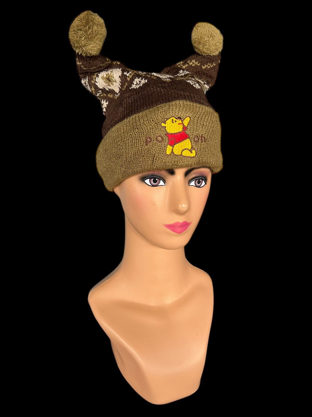 Japanese Brand × Kapital × Vintage Pooh Horn Devil Beanie Hats Size ONE SIZE - 2 Thumbnail