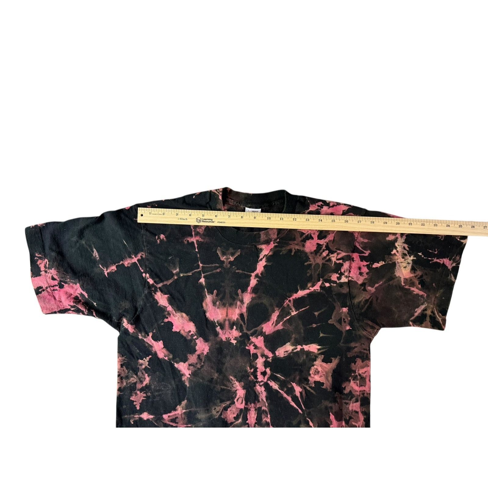 Fruit Of The Loom Fruit of the Loom Single Stitch Black Red Tie Dye T-Shirt L Size US L / EU 52-54 / 3 - 3 Thumbnail