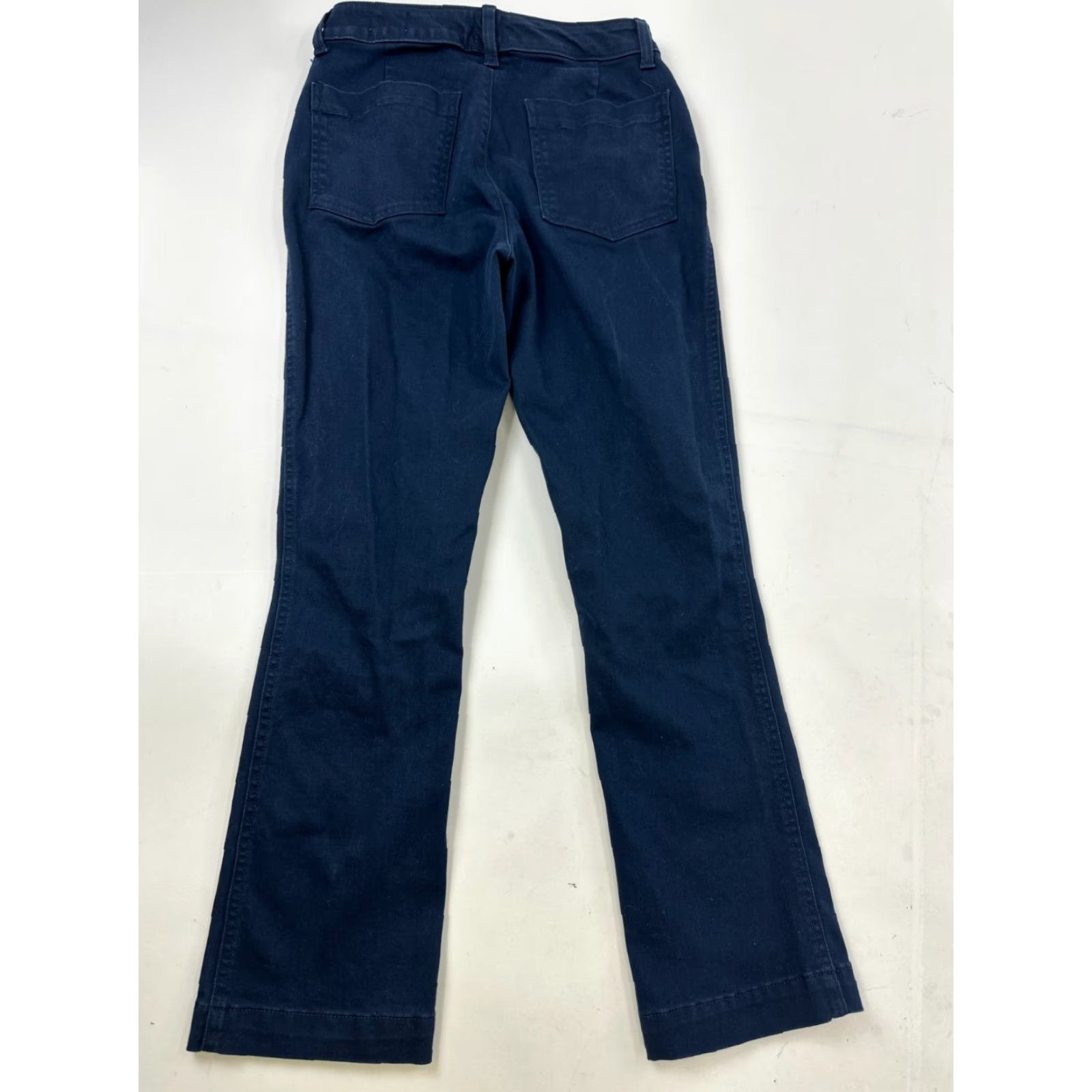 Gap Gap Jeans Women 0 Blue Cropped Flare Pockets High Rise Button Fly Stretch Dark Wash Denim Adults Womens Size 25" / US 0 / IT 36 - 2 Thumbnail
