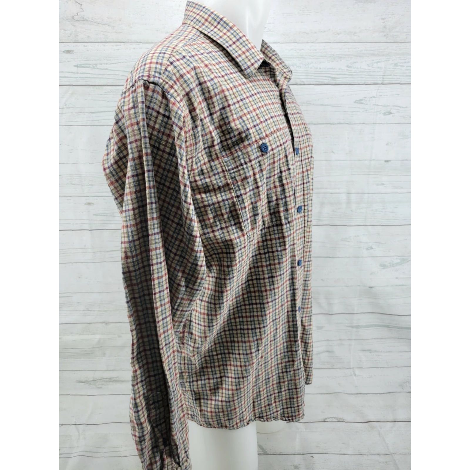 Patagonia Patagonia Men's XL Shirt Button-Down Collared Plaid Long Sleeve Organic Cotton Size US XL / EU 56 / 4 - 4 Thumbnail