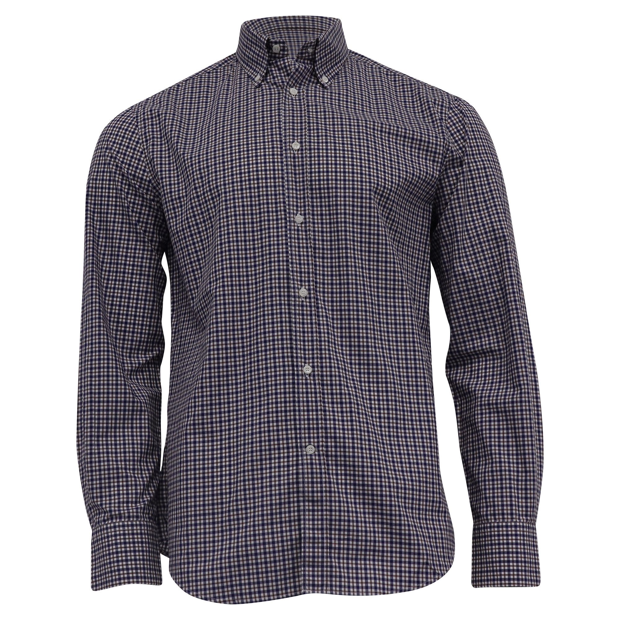 Brunello Cucinelli Brunello Cucinelli Checked Button-Down Shirt in Multicolor Size US XXL / EU 58 / 5 - 1 Thumbnail
