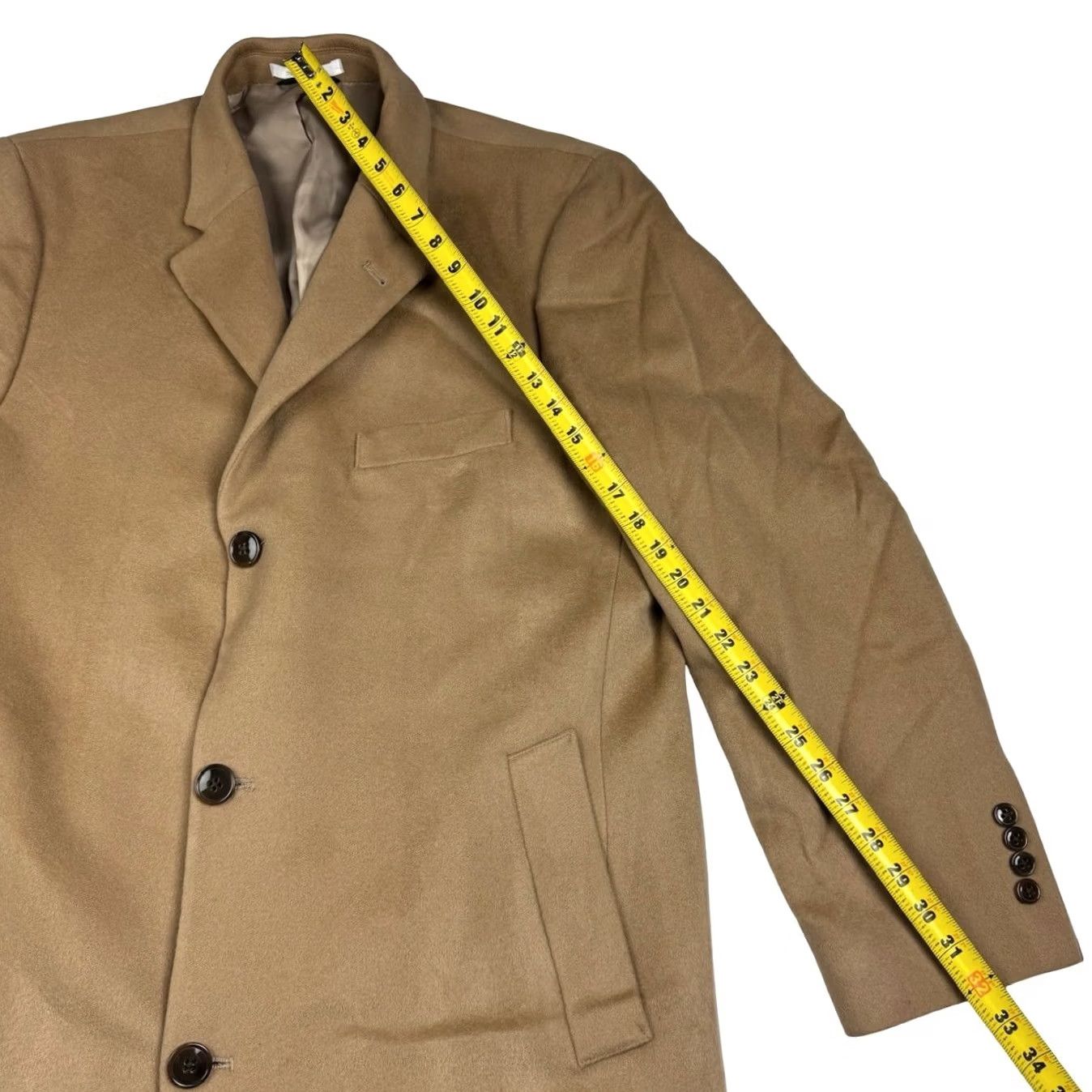 Ralph Lauren VINTAGE? No — Ralph Lauren Men’s Wool Blend Trench Overcoat Brown 42R Coat Size US XS / EU 42 / 0 - 7 Thumbnail