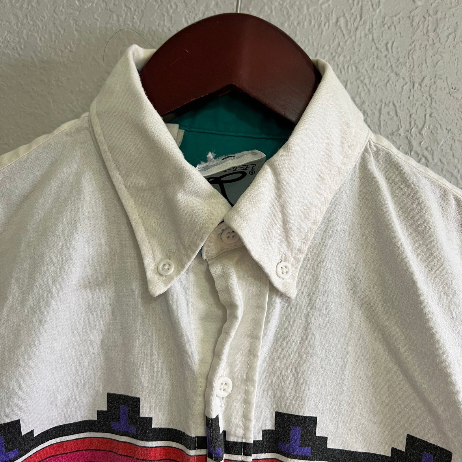 Vintage VTG Roper Western Shirt Mens M Aztec Cowboy Western 90s USA Size US M / EU 48-50 / 2 - 4 Thumbnail