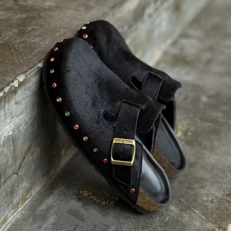 Other Streetwear Fluffy Rhinestone Summer Sandals Slippers Size US 8 / IT 38 - 2 Thumbnail