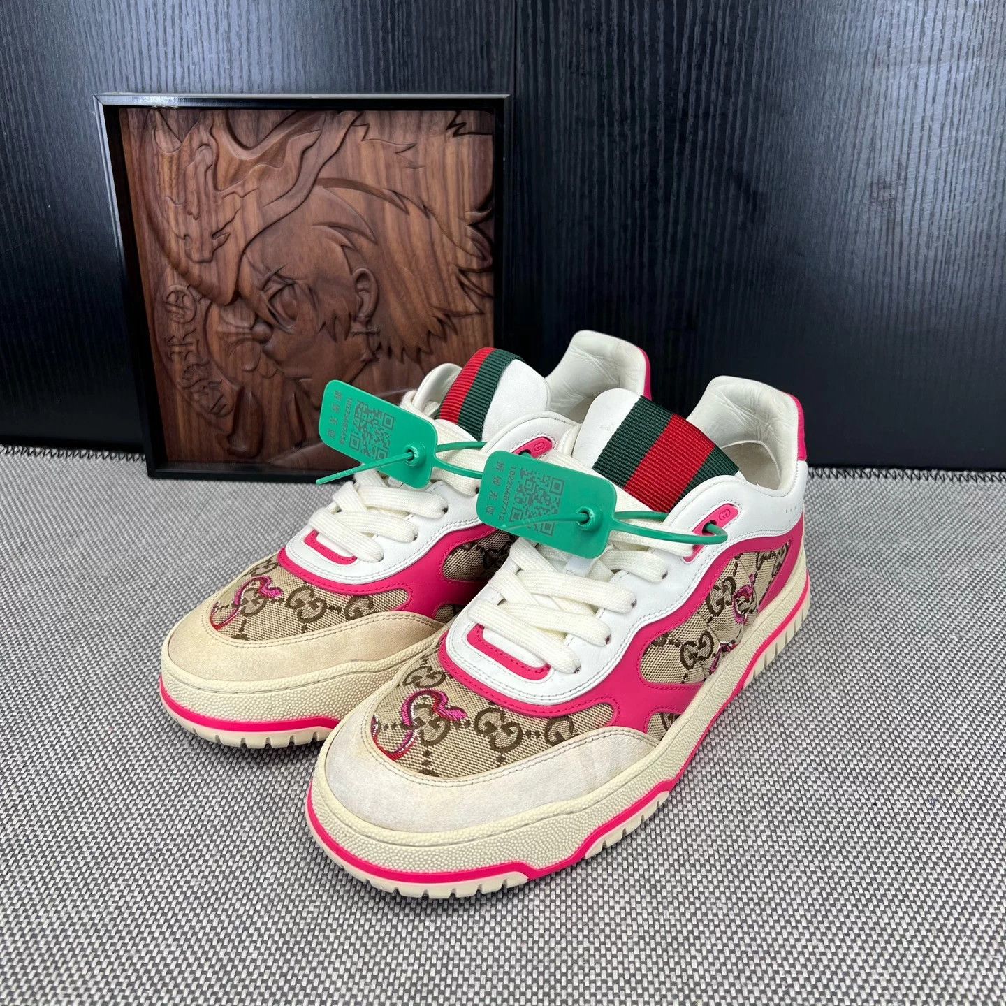 Gucci GUCCI Re-Web Snake Zodiac Beige 39 Shoes Size US 8 / IT 38 - 1 Thumbnail