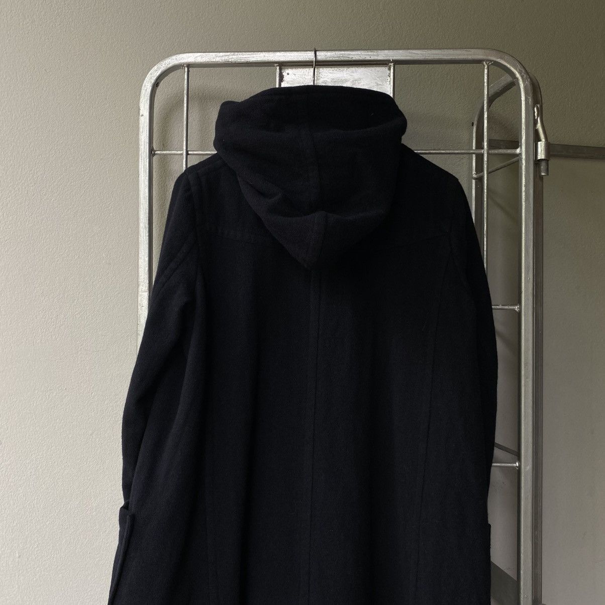 Zucca ZUCCA Black Wool Coat Size M / US 6-8 / IT 42-44 - 4 Thumbnail